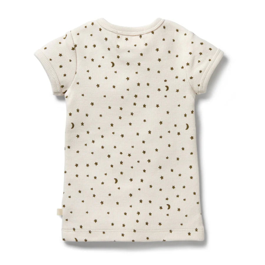 Organic Rib Henley Tee - Chasing the Moon - Image 2