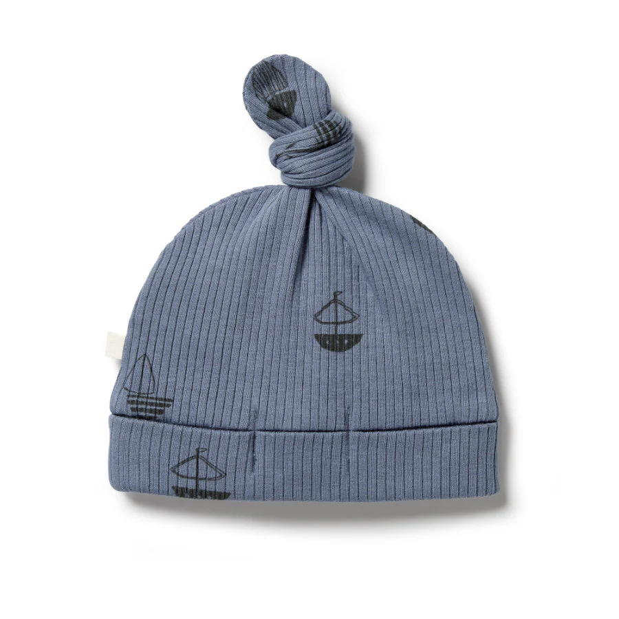 Organic Rib Knot Hat - Billie Boats