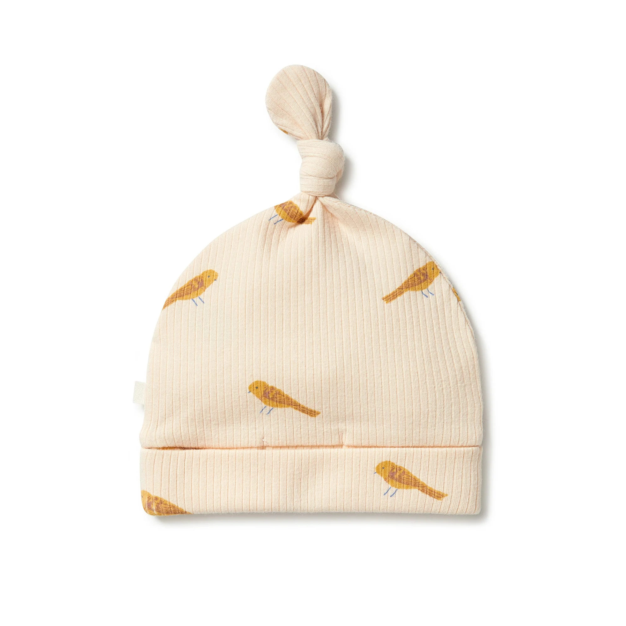 Organic Rib Knot Hat - Tweet Tweet - Image 2