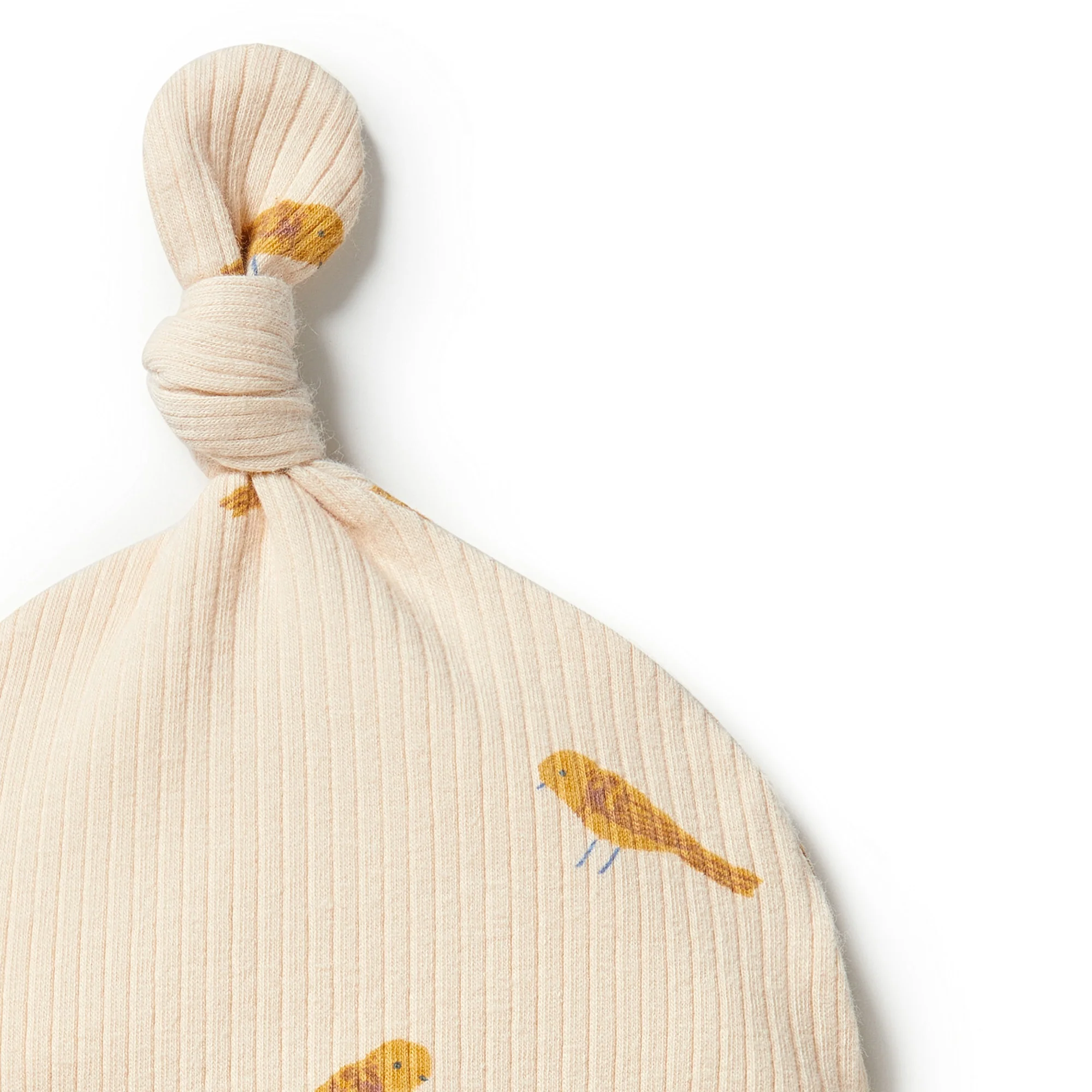 Organic Rib Knot Hat - Tweet Tweet - Image 3