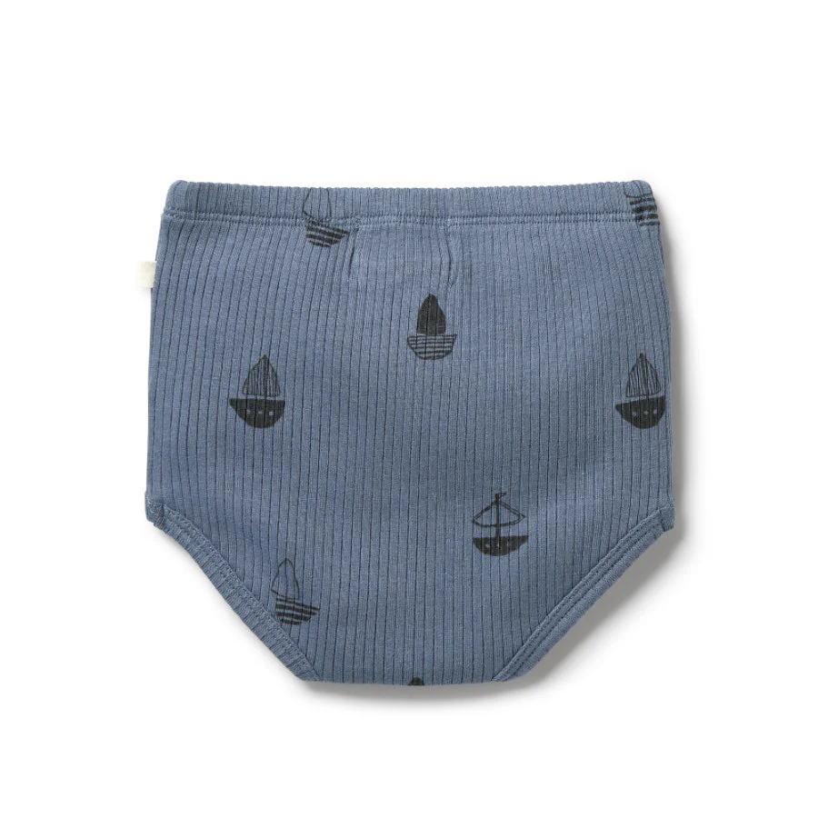 Organic Rib Nappy Pant - Billie Boats - Image 2