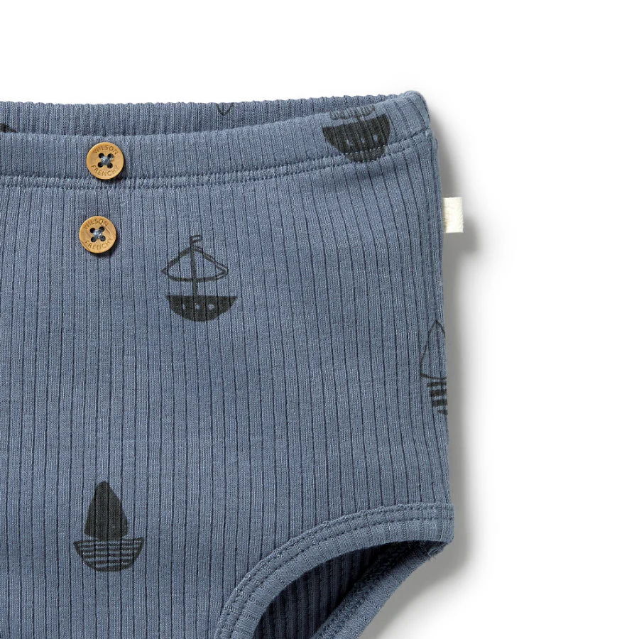 Organic Rib Nappy Pant - Billie Boats - Image 3