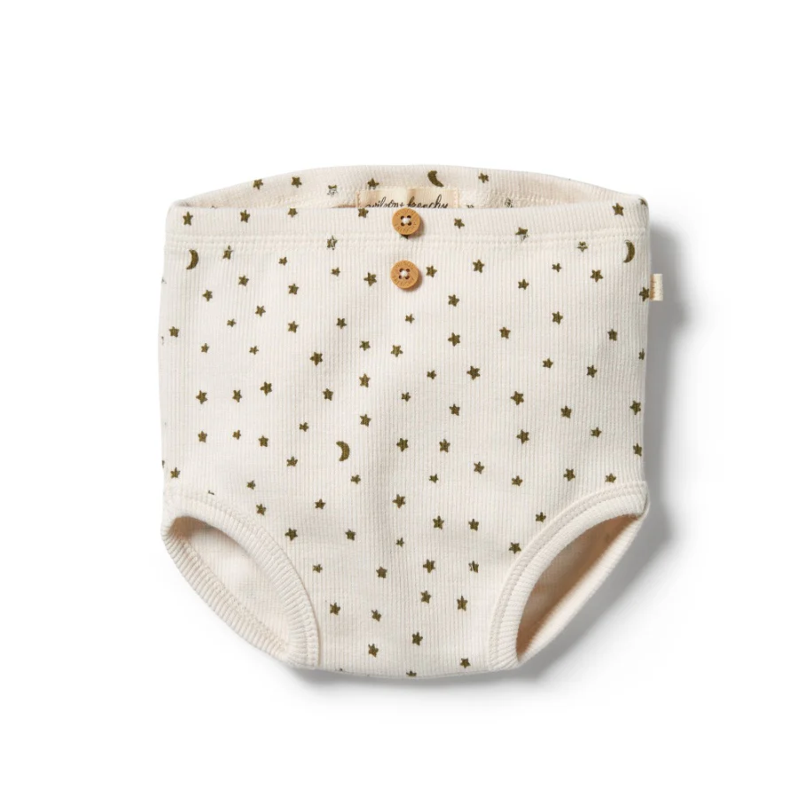 Organic Rib Nappy Pant - Chasing the Moon