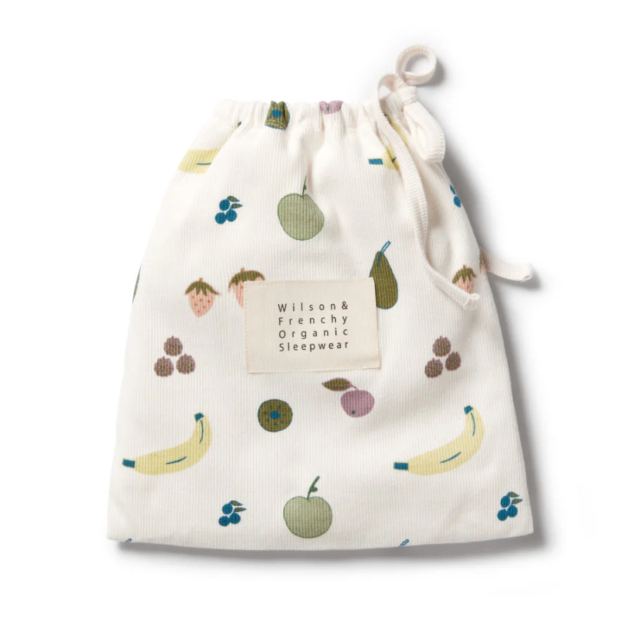 Organic Rib Short Sleeve Pyjamas - Fruity - Image 3