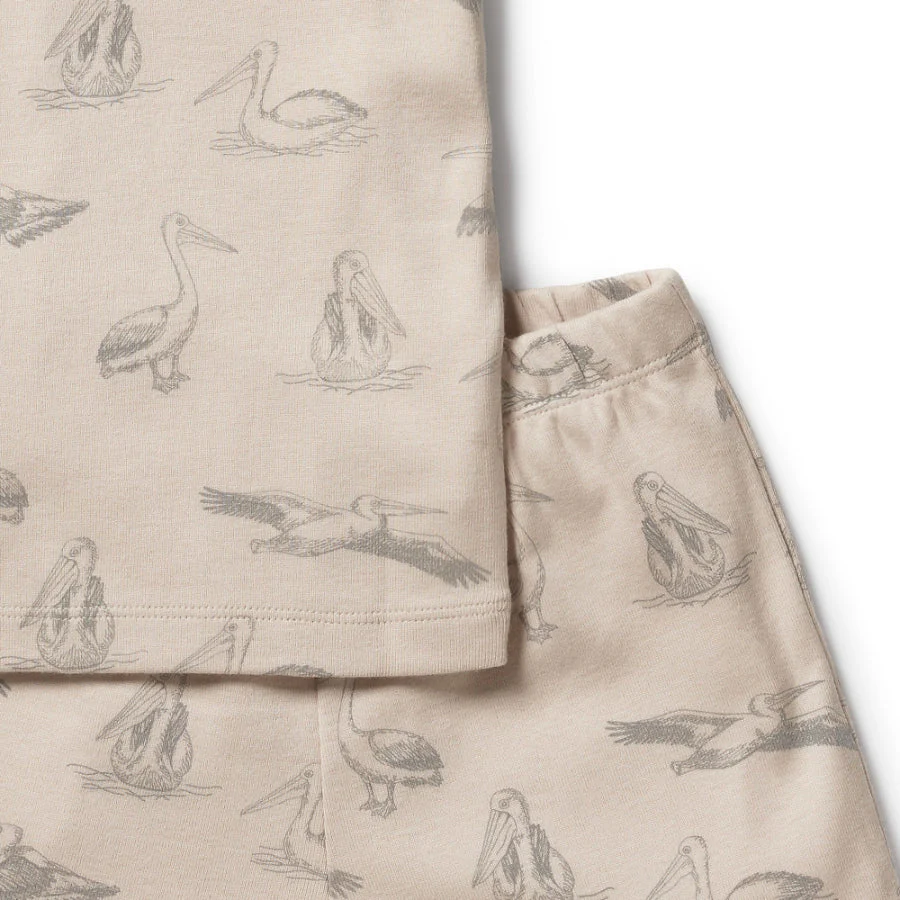 Organic Rib Short Sleeve Pyjamas - Little Pelican - Image 6