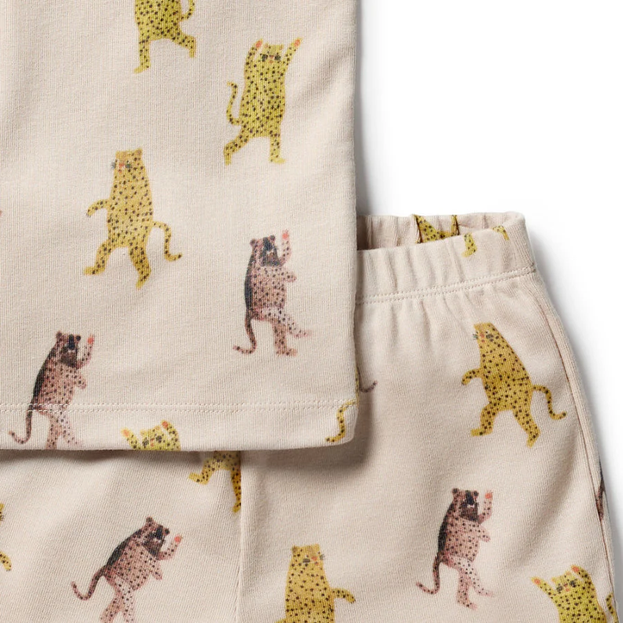 Organic Rib Short Sleeve Pyjamas - Roar - Image 3