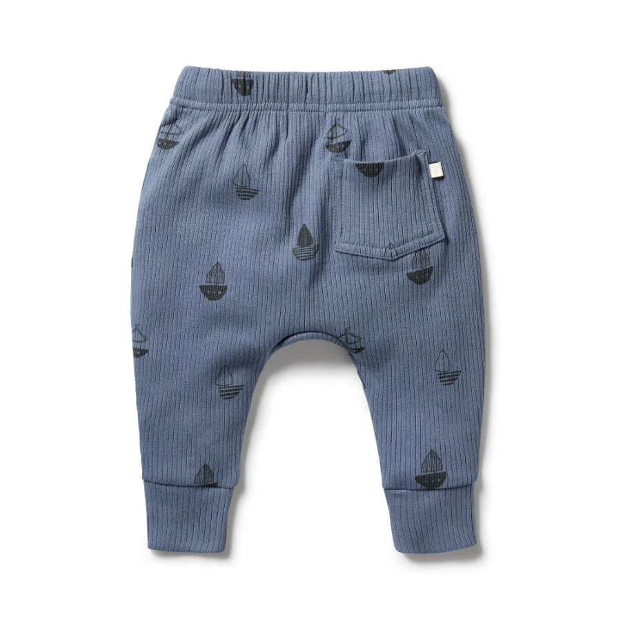 Organic Rib Slouch Pant - Billie Boats - Image 2