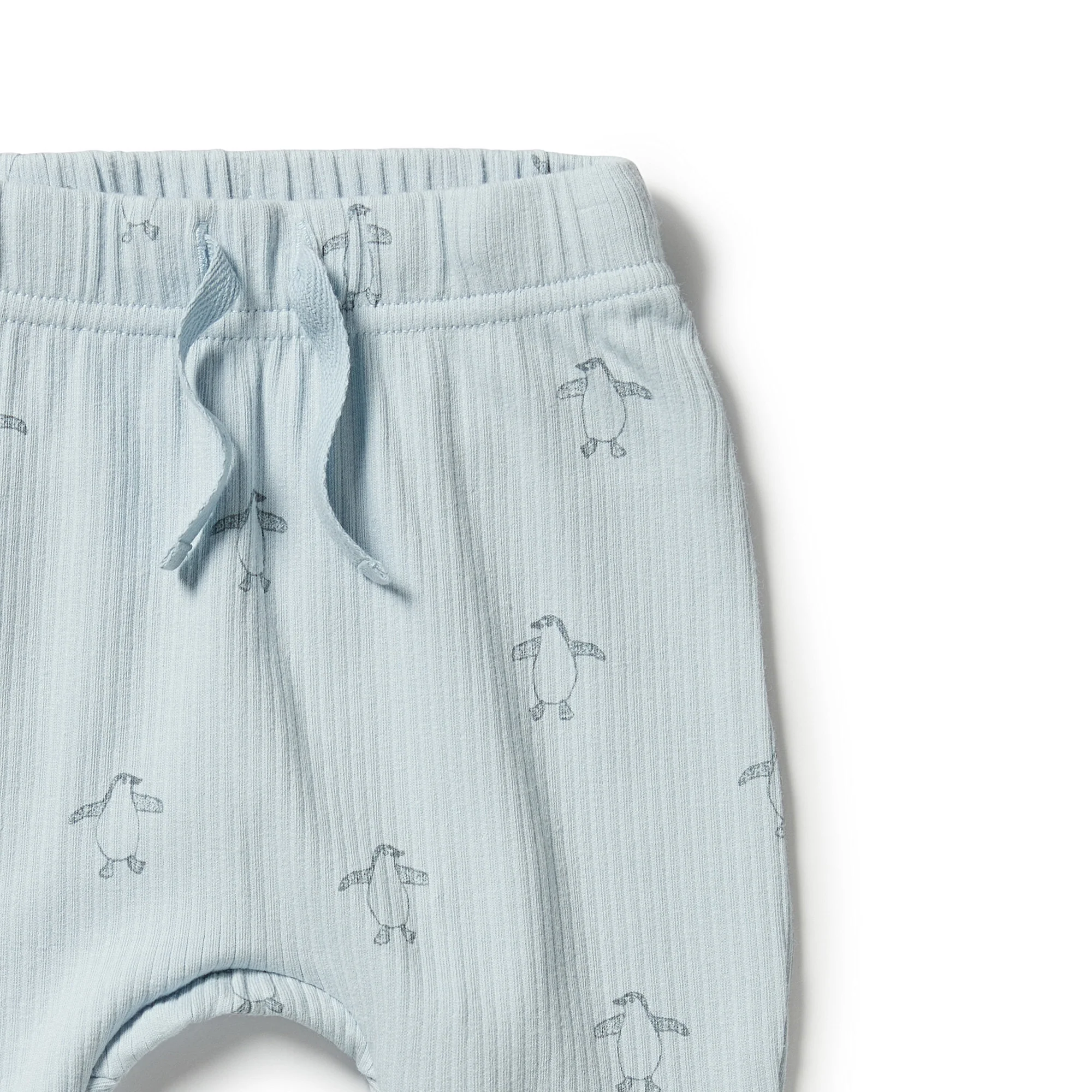 Organic Rib Slouch Pants - Little Penguin - Image 3