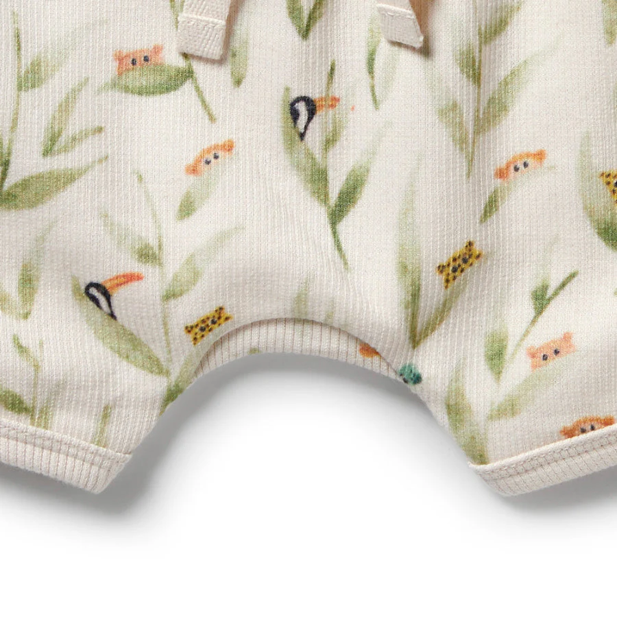 Organic Rib Tie Front Shorts - Peek-a-Boo - Image 4