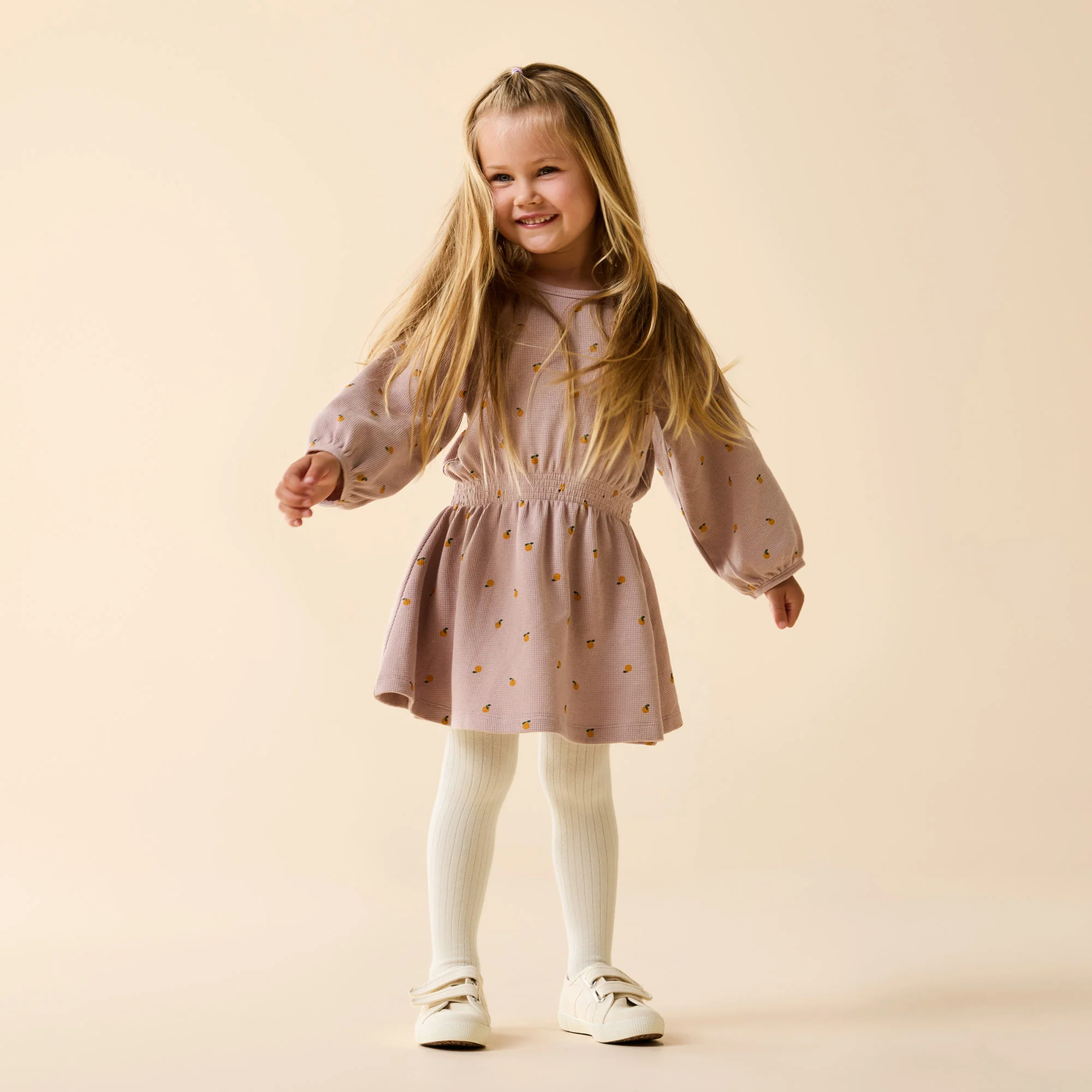 Buttermilk Organic Ribbed Tights - Image 4