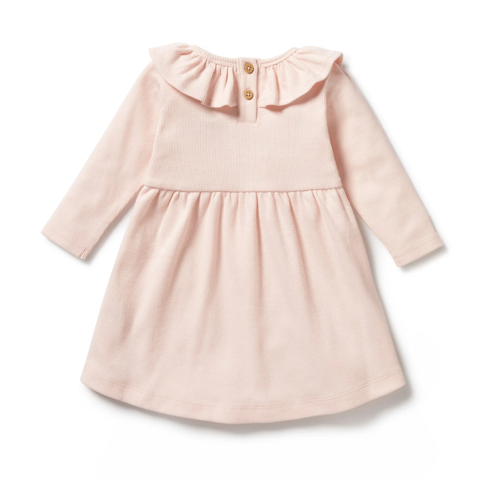 Organic Ruffle Dress - Pink - Image 4