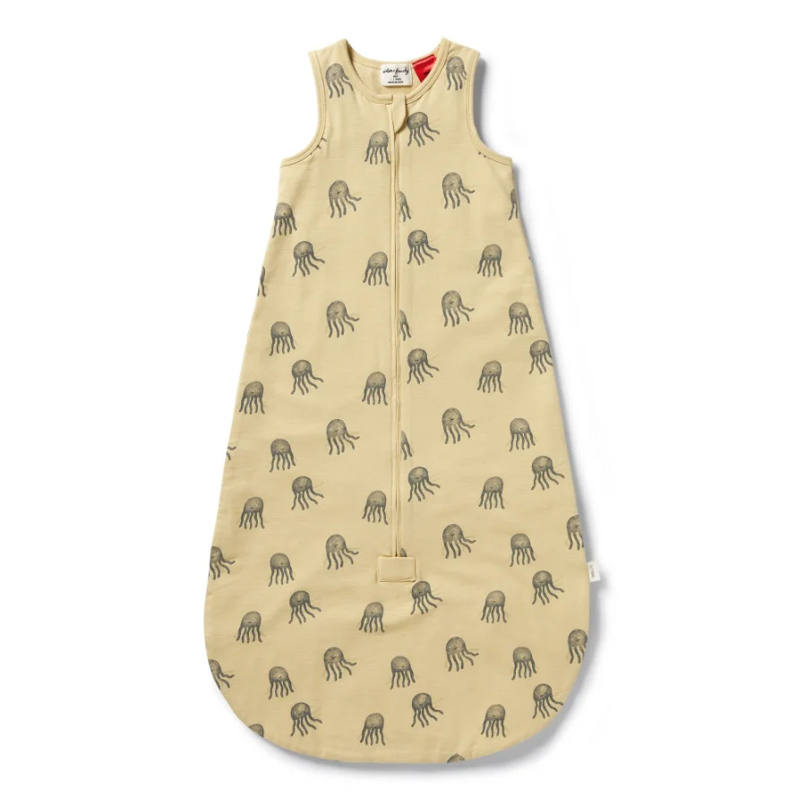 Organic Sleeping Bag 0.9 TOG - Ollie Octopus