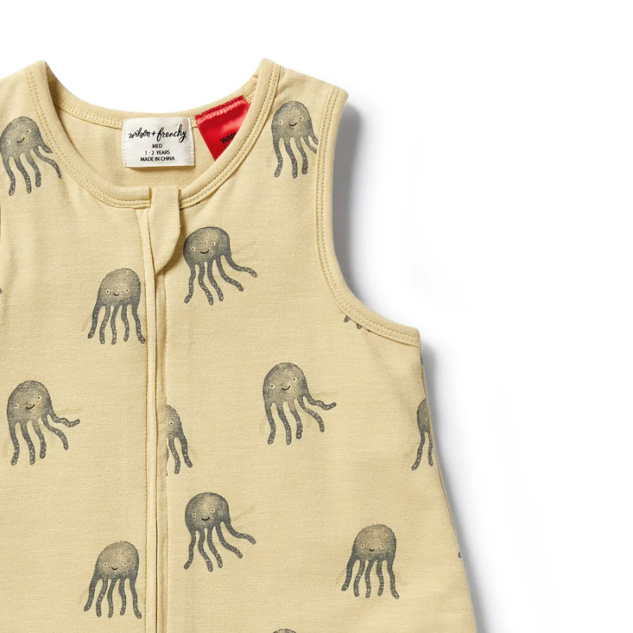 Organic Sleeping Bag 0.9 TOG - Ollie Octopus - Image 3