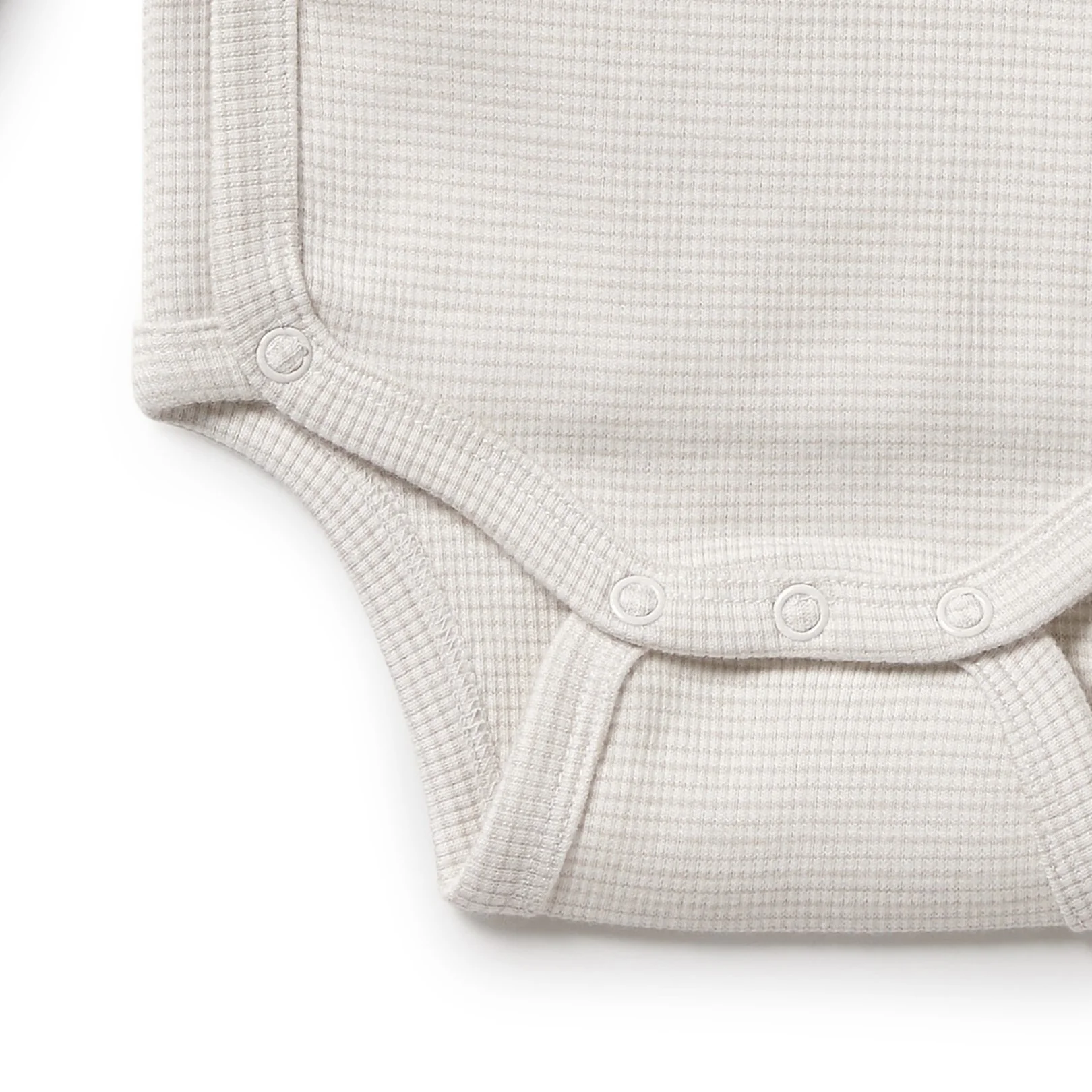 Organic Stripe Rib Kimono Bodysuit - Clay - Image 3