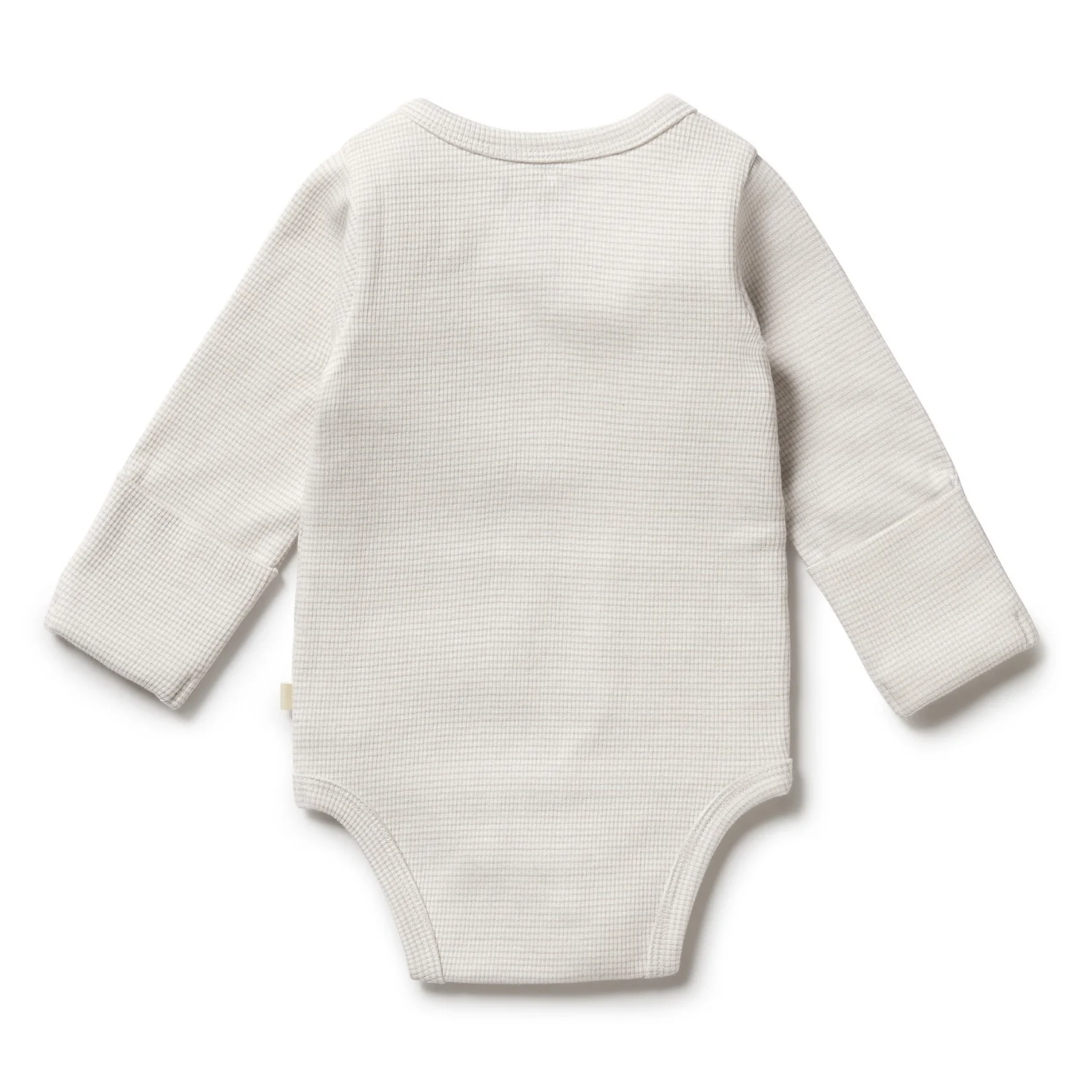 Organic Stripe Rib Kimono Bodysuit - Clay - Image 4