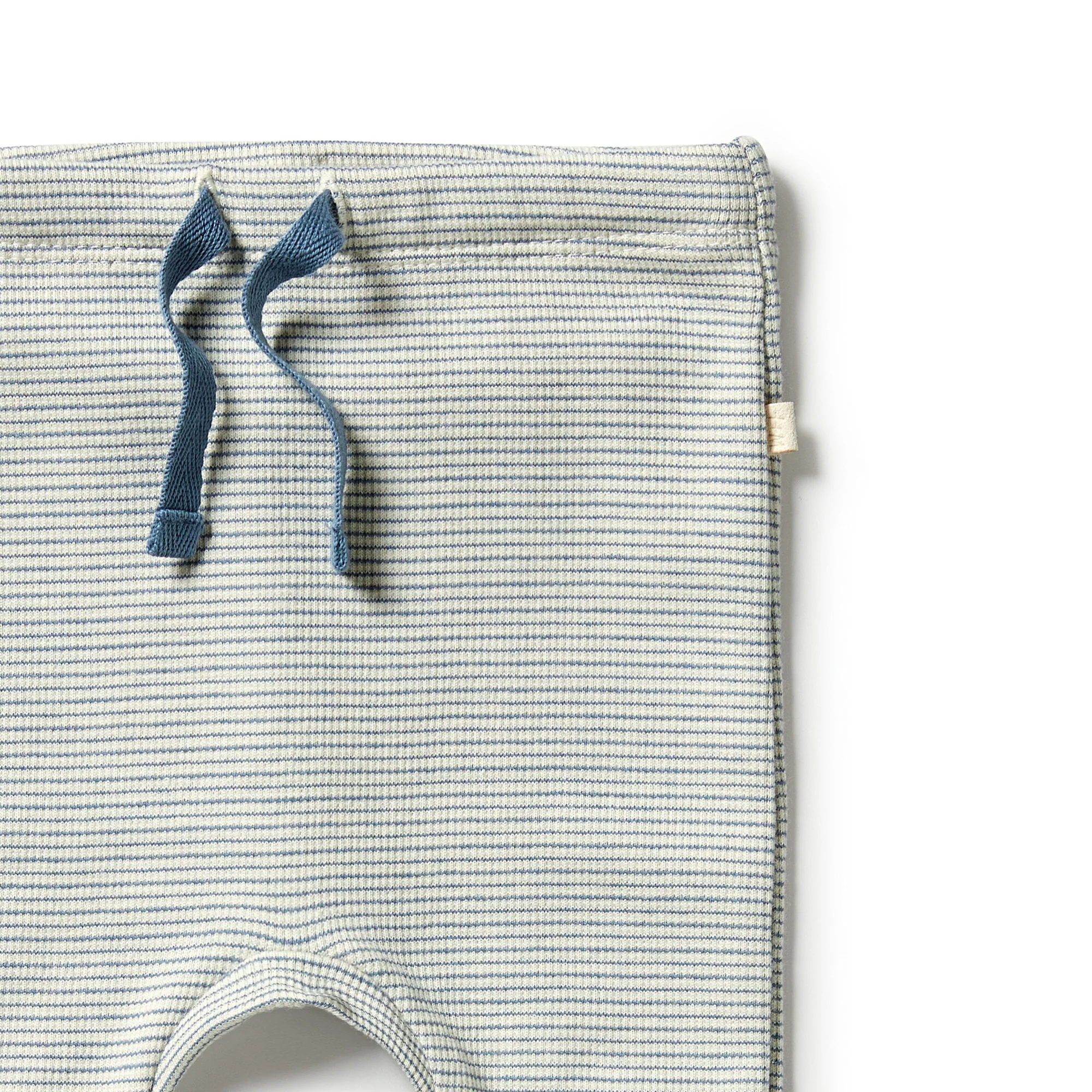 Organic Stripe Rib Legging - Bluestone - Image 2