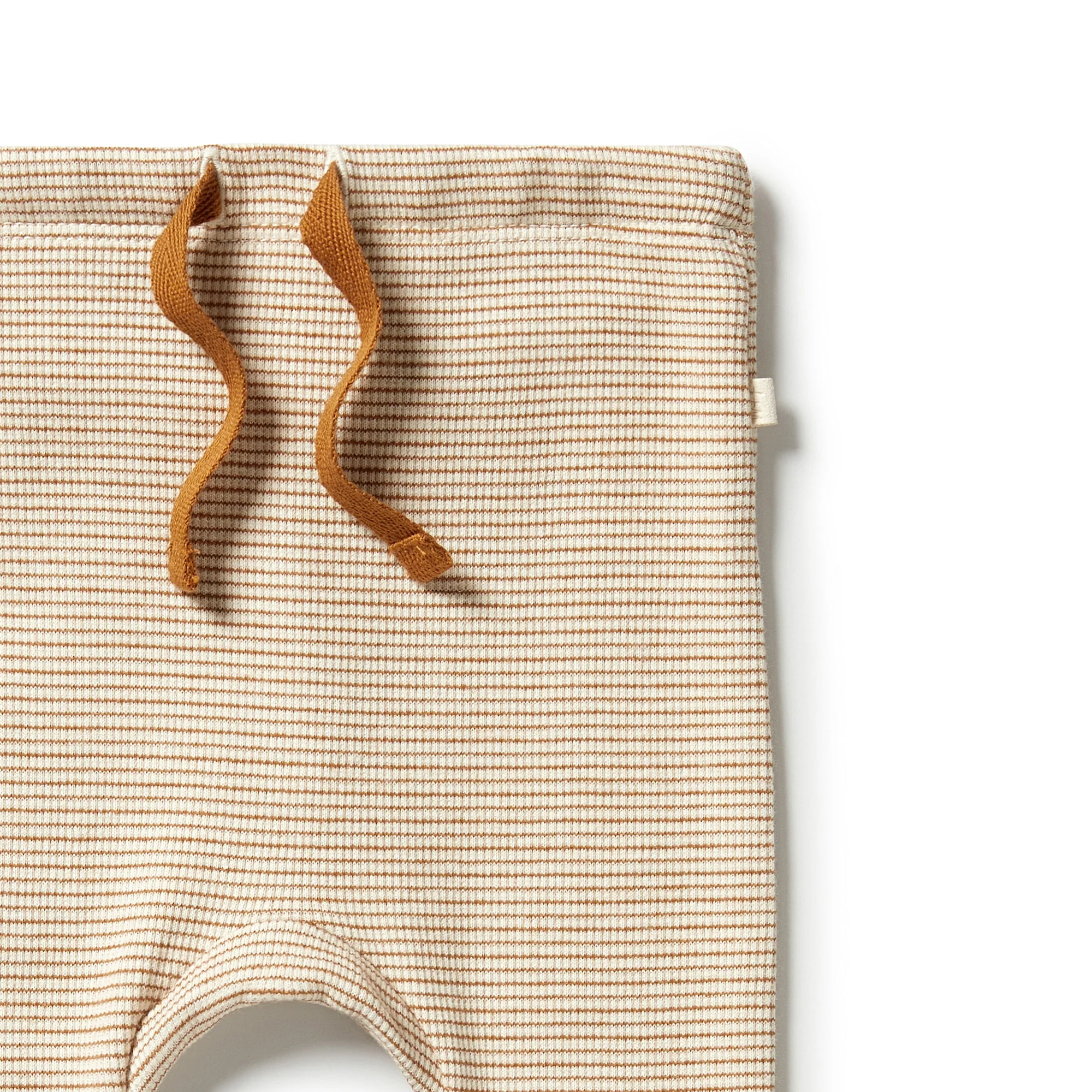 Organic Stripe Rib Legging - Spice - Image 2