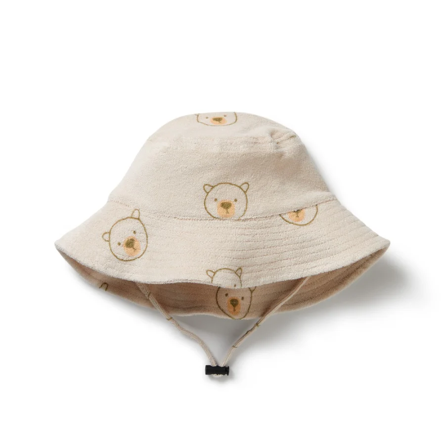 Organic Terry Hat - Beary Cute