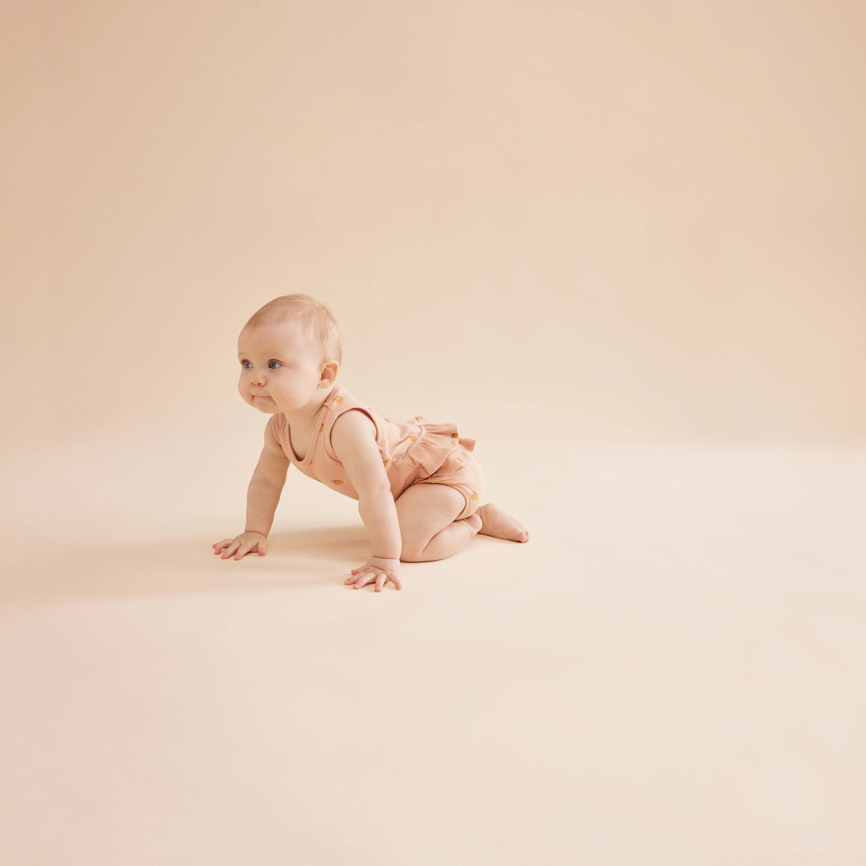Organic Terry Ruffle Bodysuit - Pineapple - Image 6