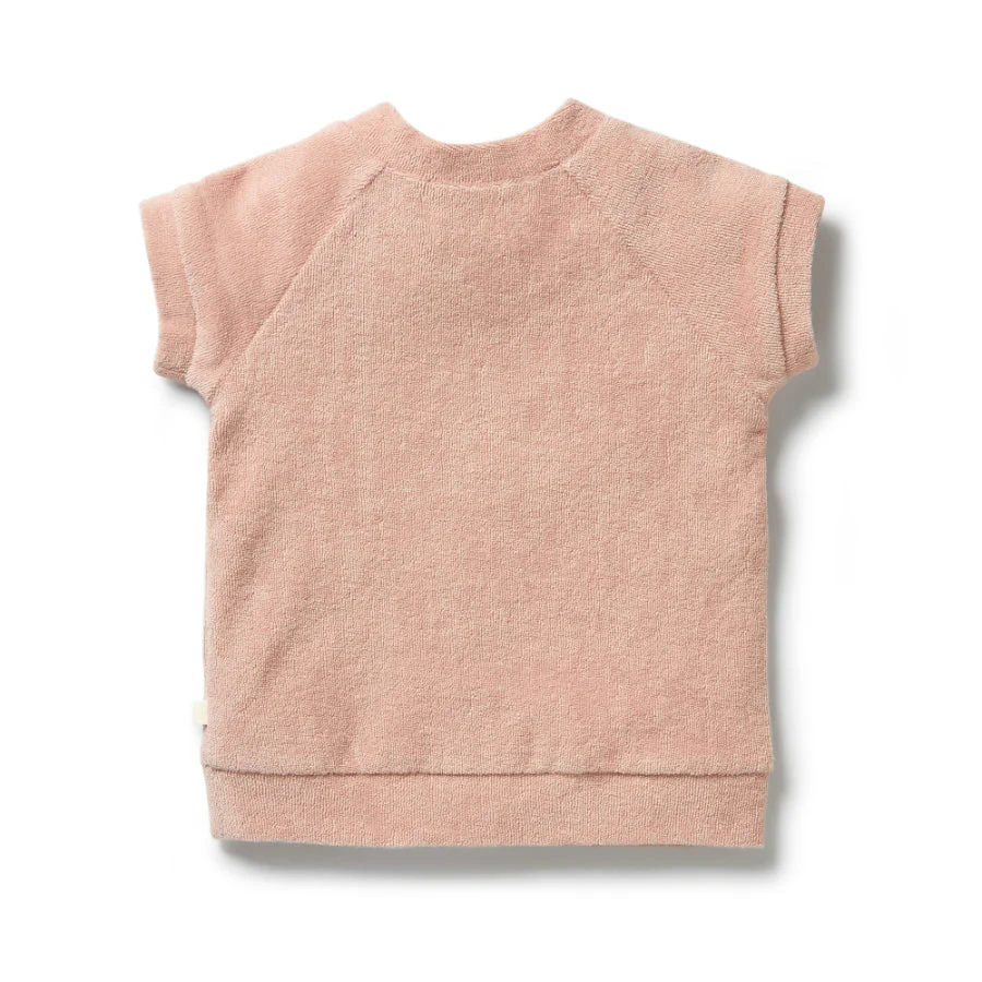 Wilson & Frenchy Organic Terry Short Sleeve Sweat - Rose - Image 2