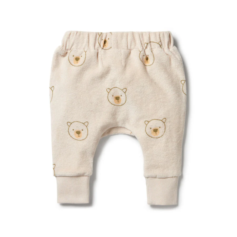 Organic Terry Slouch Pant - Beary Cute - Image 2