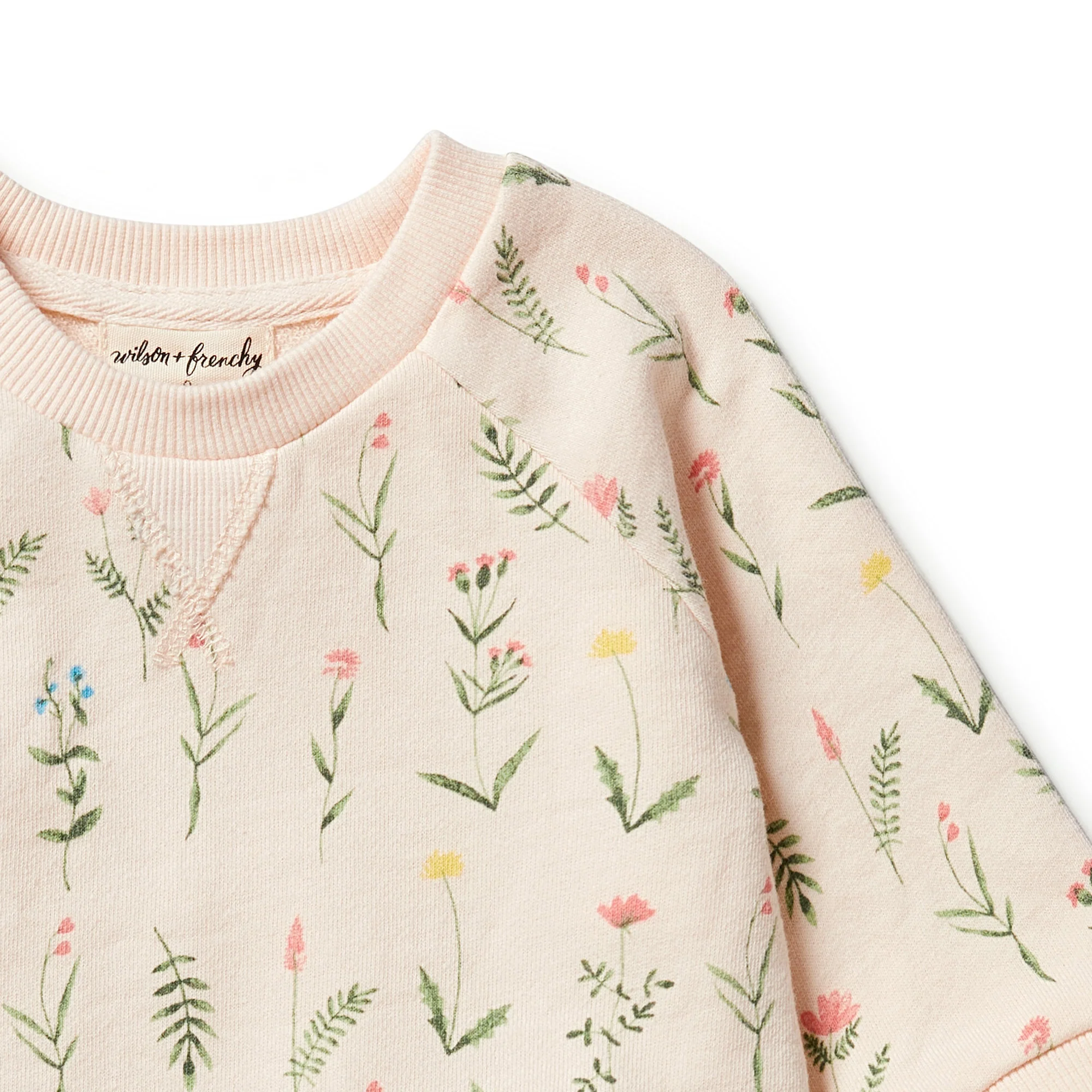 Organic Terry Sweat Dress - Wild Flower - Image 2
