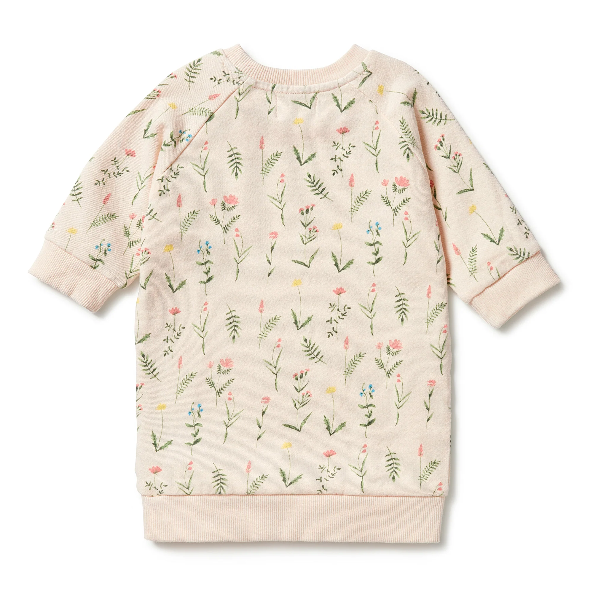Organic Terry Sweat Dress - Wild Flower - Image 3