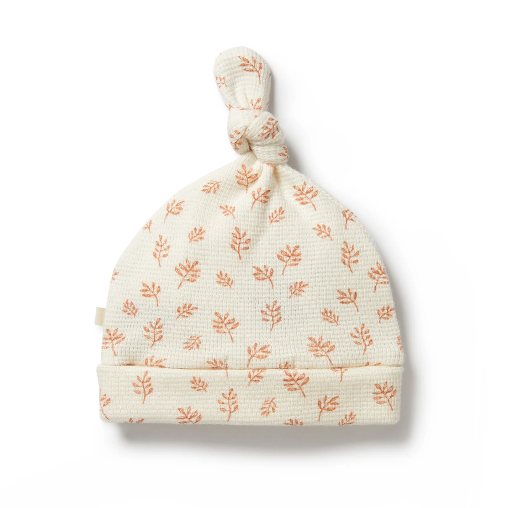 Organic Waffle Knot Hat - Winter Bloom - Image 3