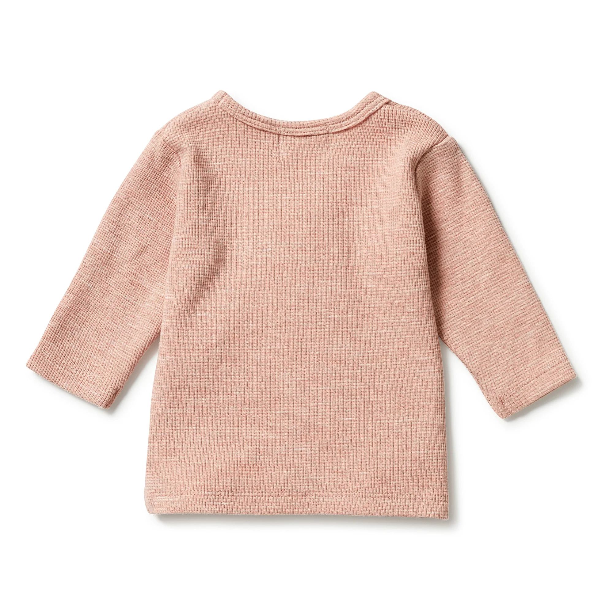 Organic Waffle Pocket Top - Peach - Image 2