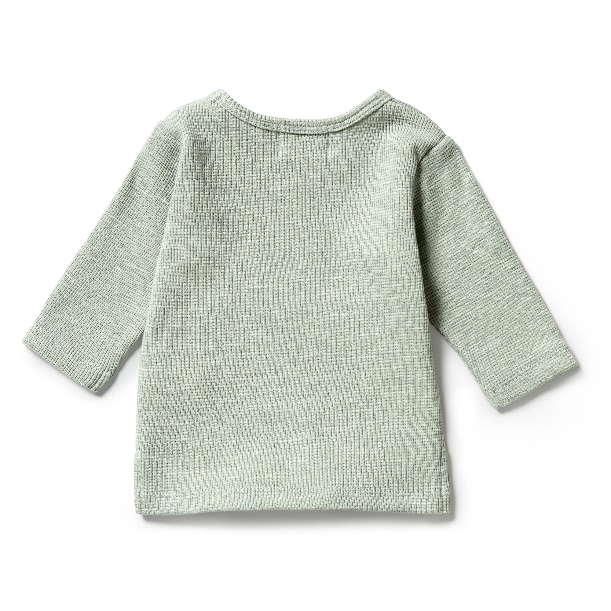 Organic Waffle Pocket Top - Sage - Image 3