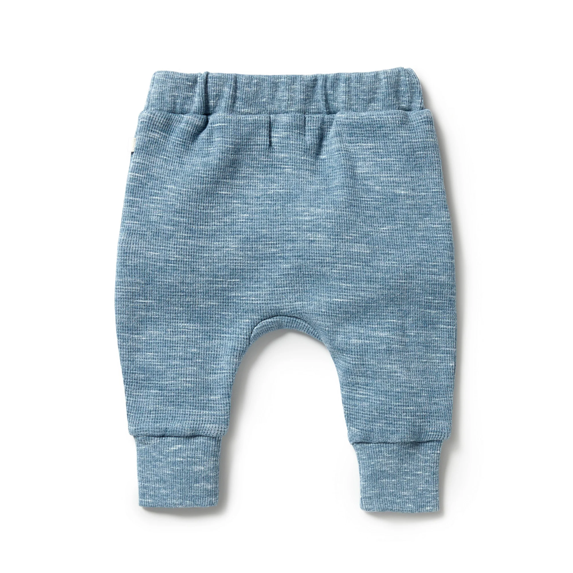 Organic Waffle Slouch Pant - Bluestone - Image 3