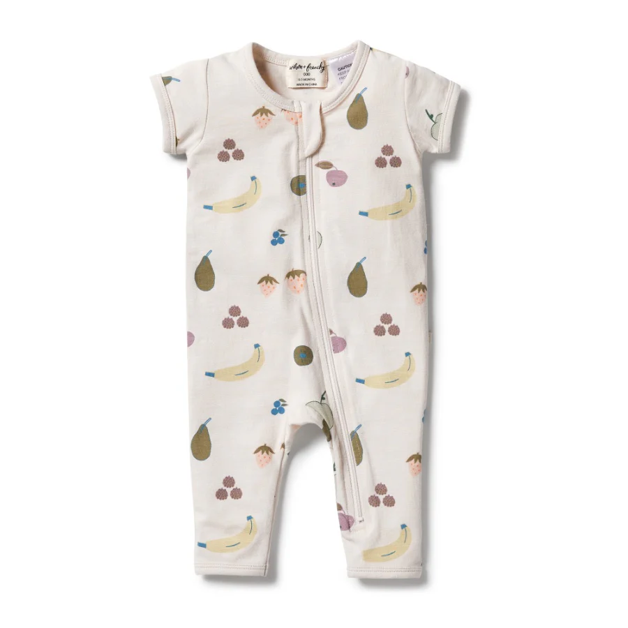 Organic Zipsuit - Fruity