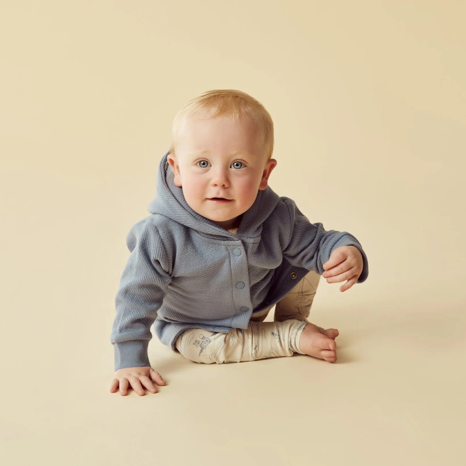 Organic Zipsuit with Feet - Sail Away - Image 3