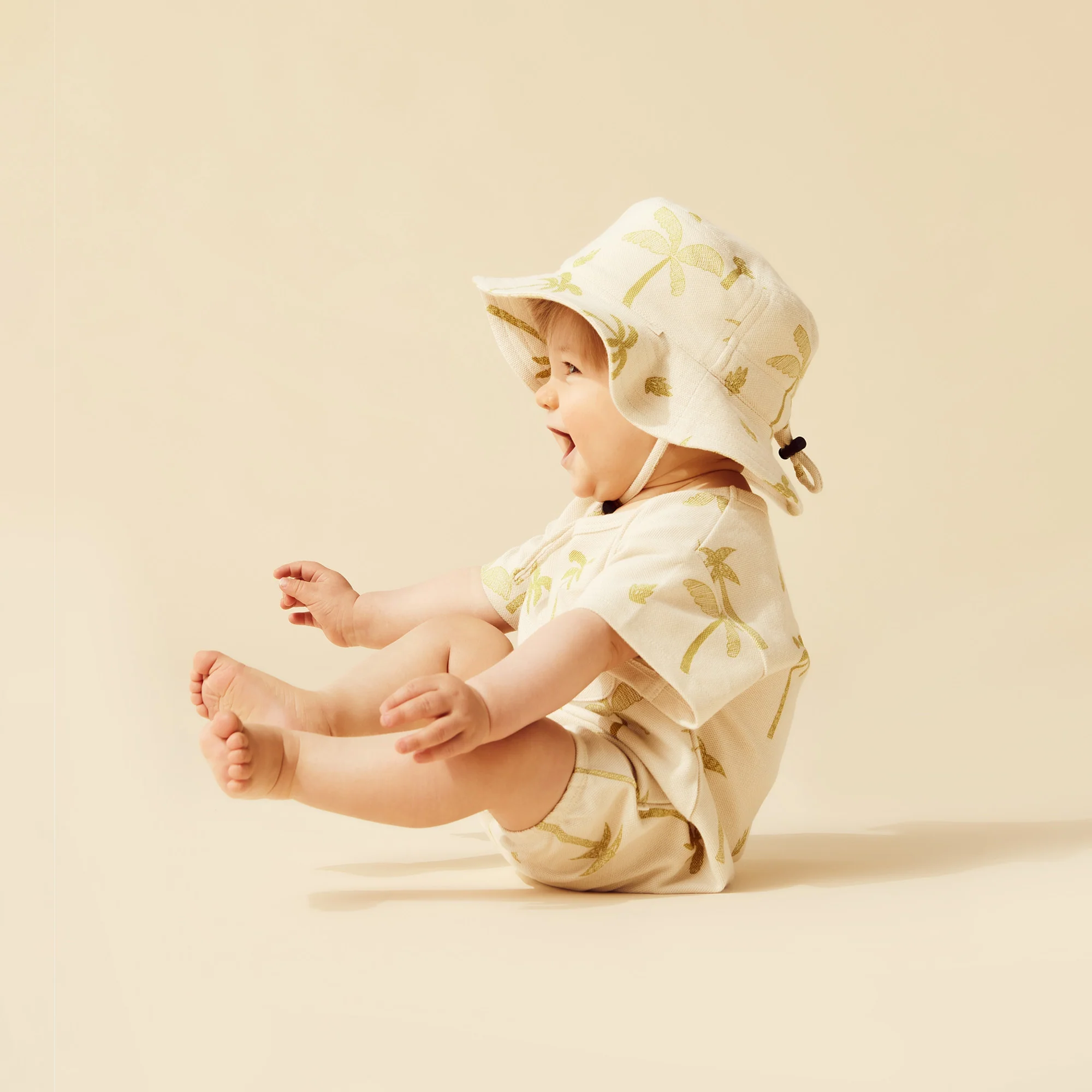 Wilson and Frenchy Palm Days Organic Sun Hat - Natural - Image 7