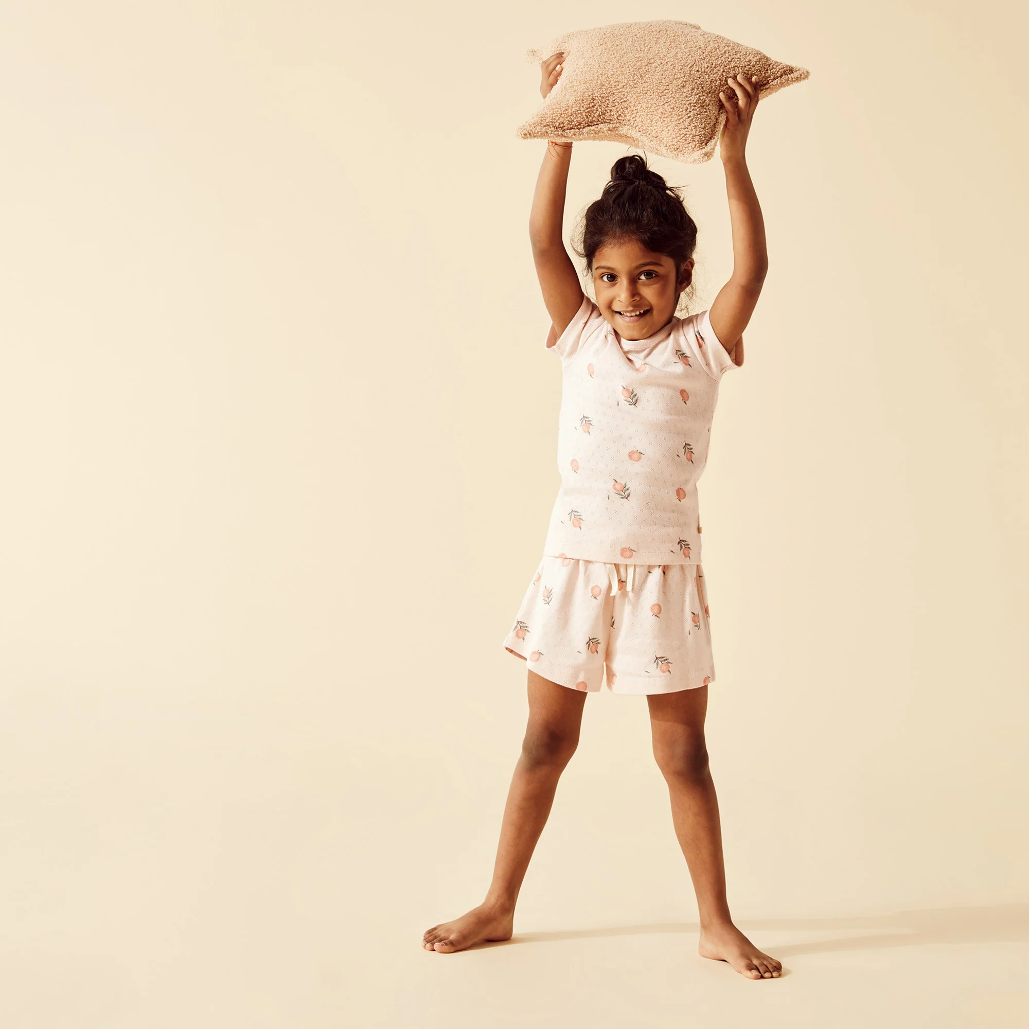 Peaches Organic Pointelle Short Sleeved Pyjamas - Image 4