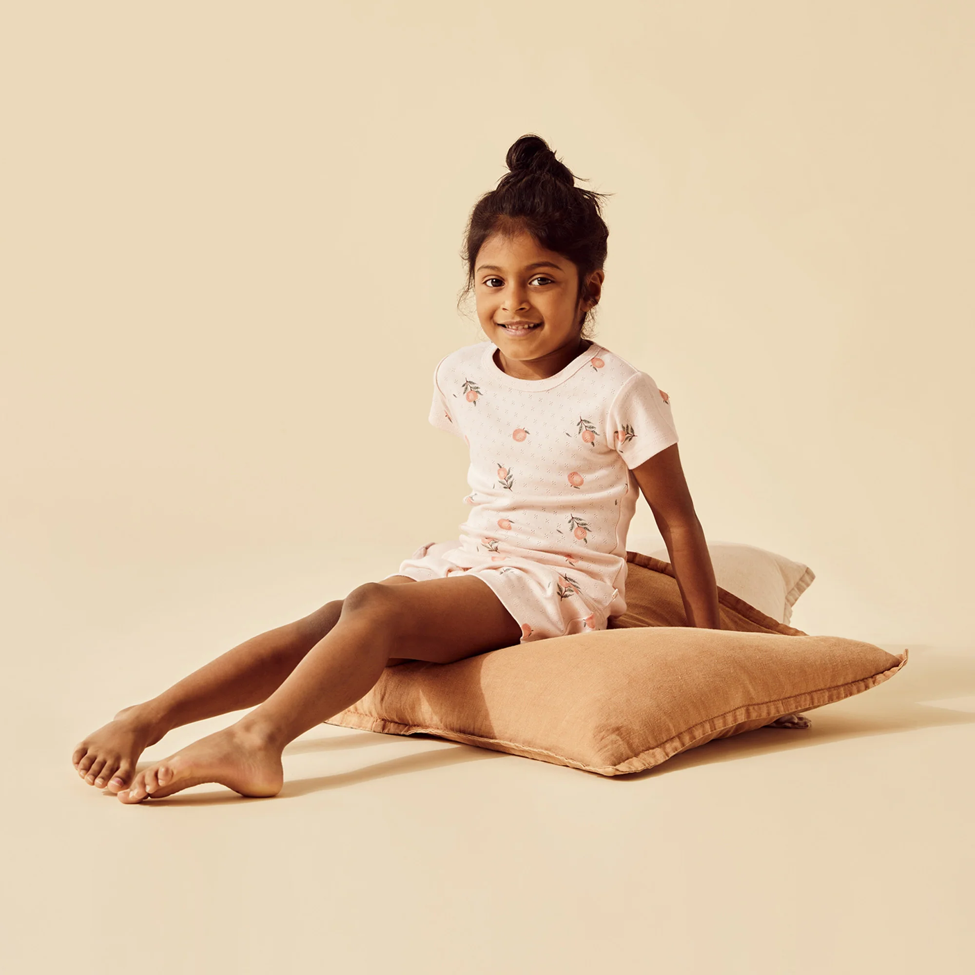 Peaches Organic Pointelle Short Sleeved Pyjamas - Image 5