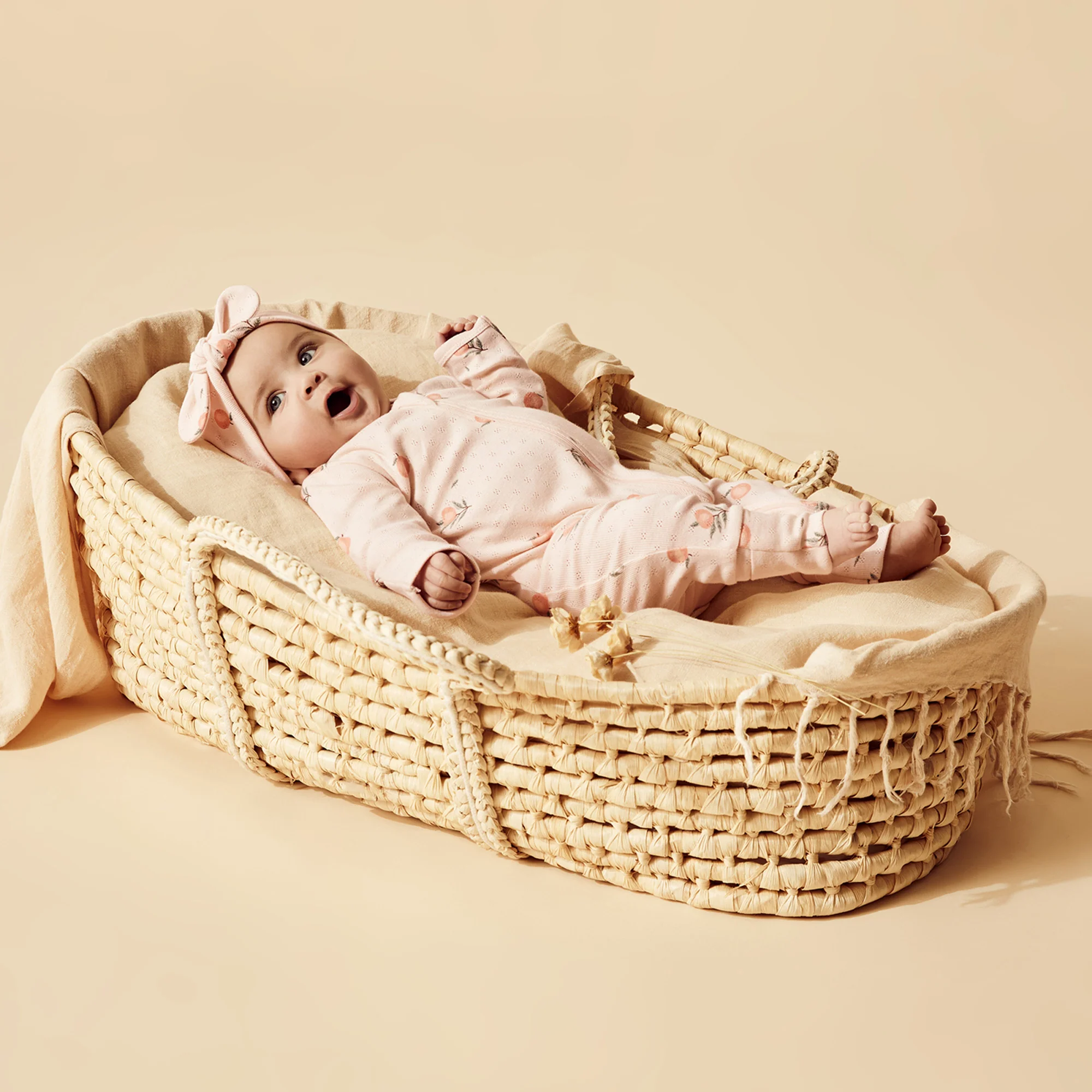 Peaches Organic Pointelle Zipsuit with Feet - Image 5