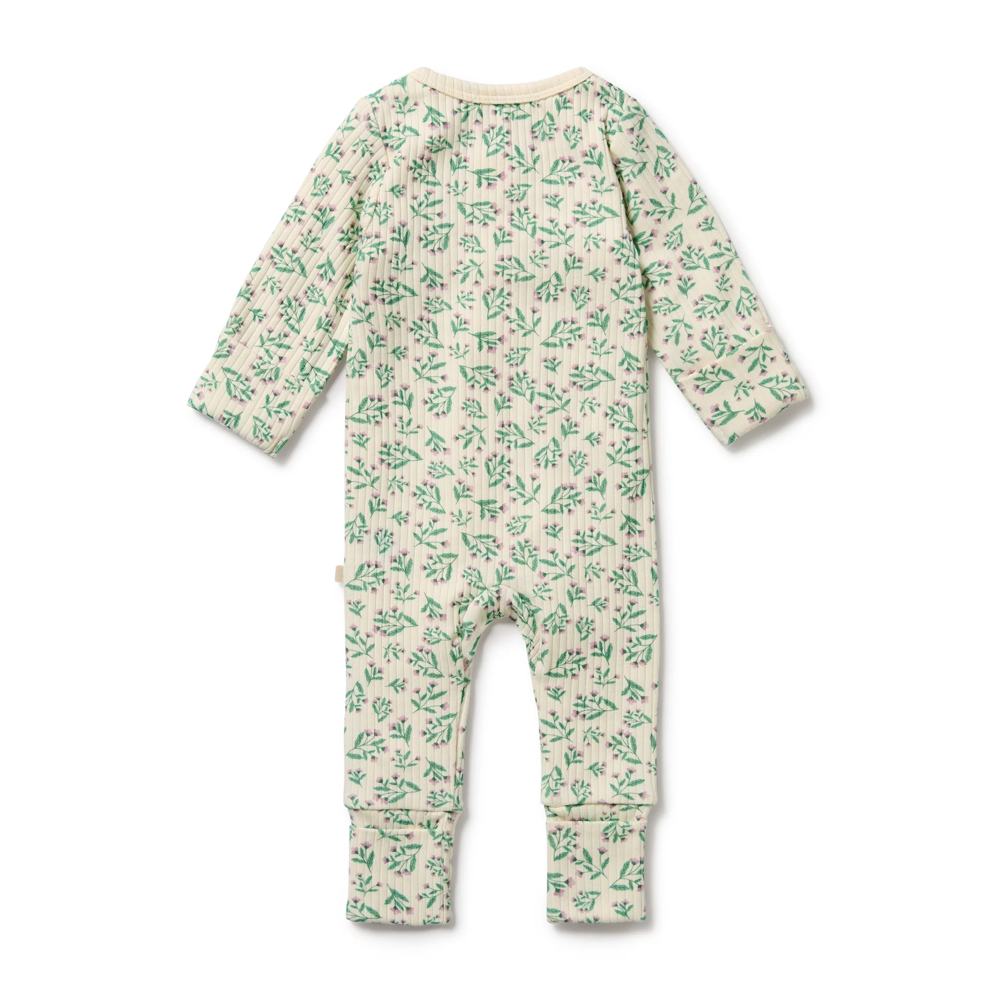 Organic Zipsuit with Feet - Periwinkle - Image 5