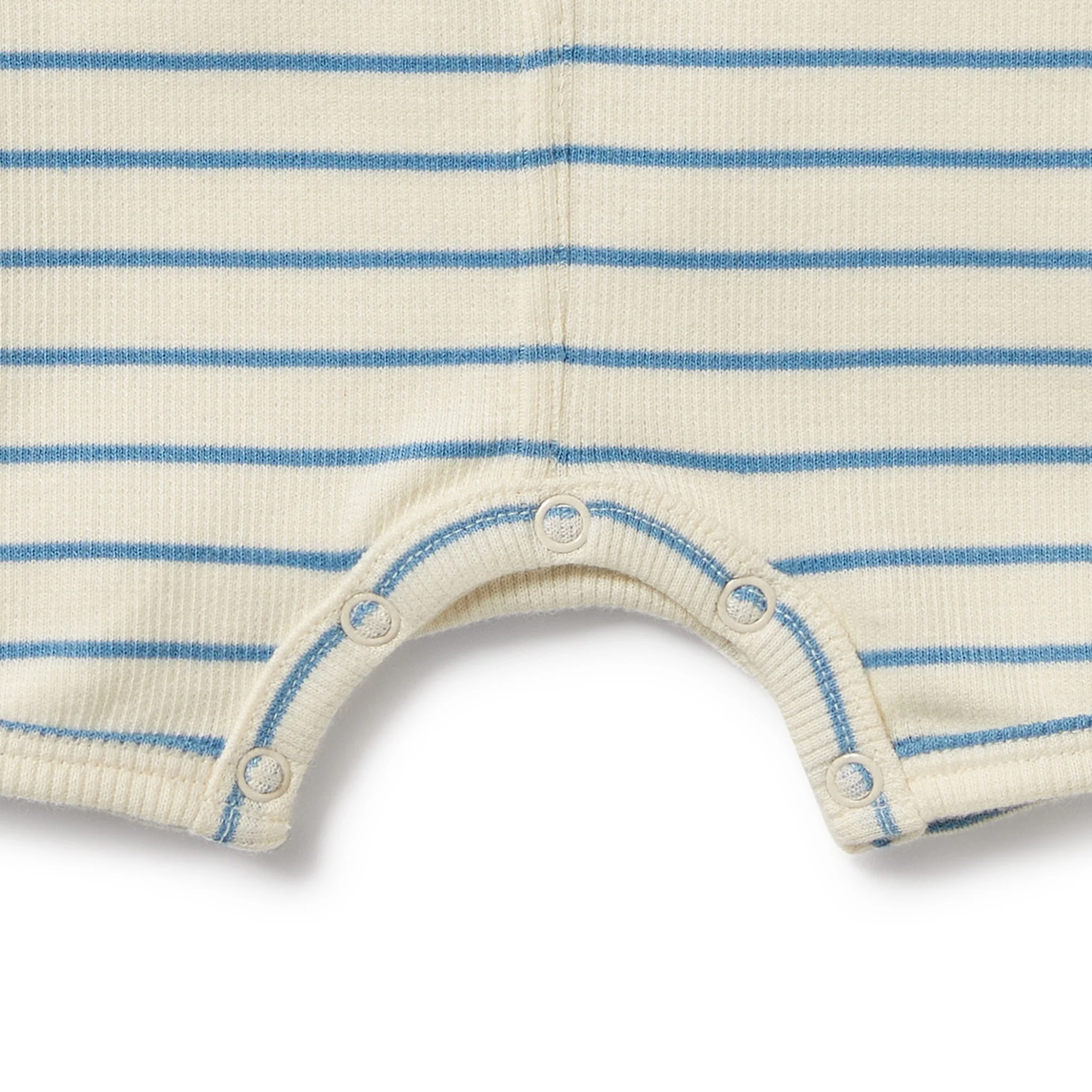 Petit Blue Organic Henley Growsuit - Image 2