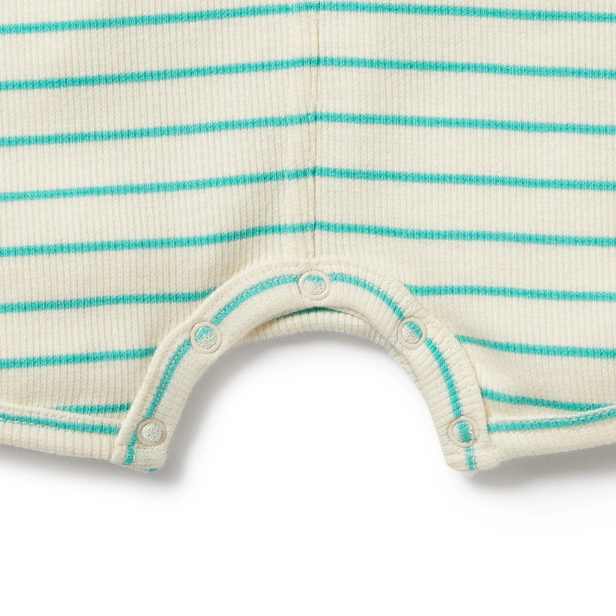 Wilson and Frenchy Petit Green Organic Henley Growsuit - Image 2