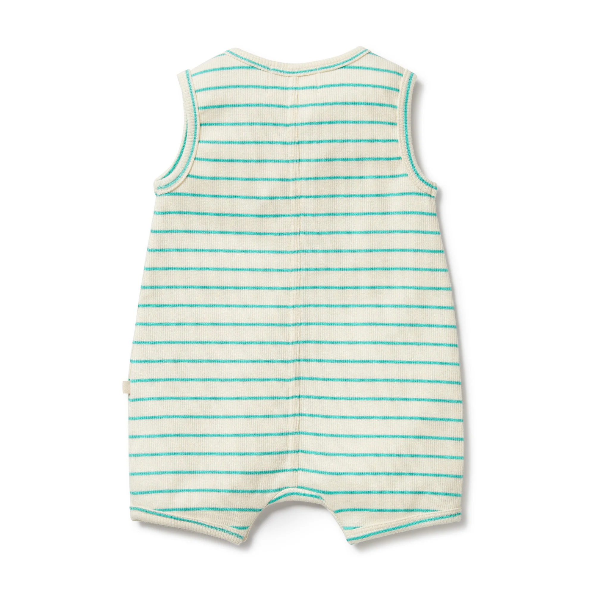Wilson and Frenchy Petit Green Organic Henley Growsuit - Image 3