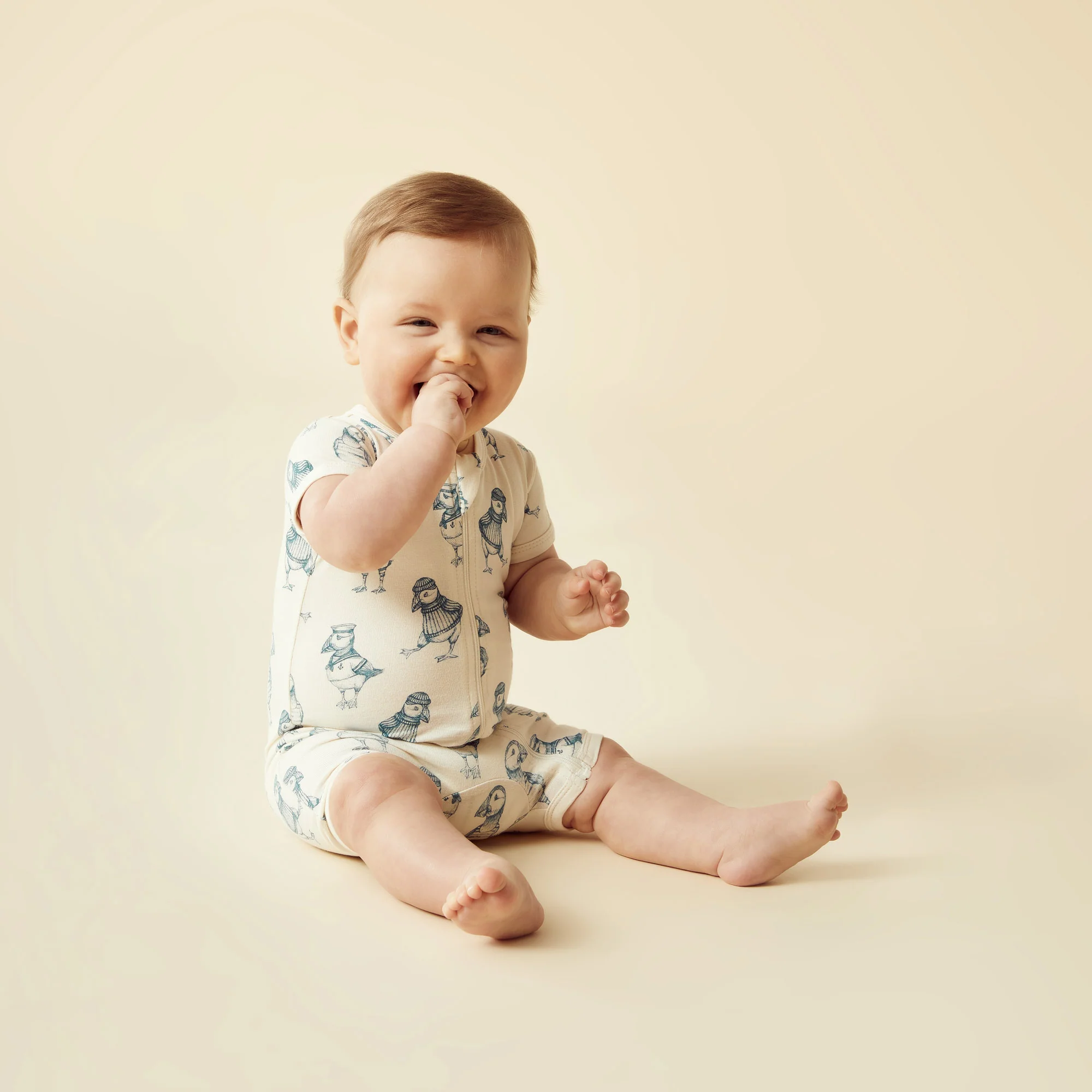 Petit Puffin Organic Boyleg Zipsuit - Image 2