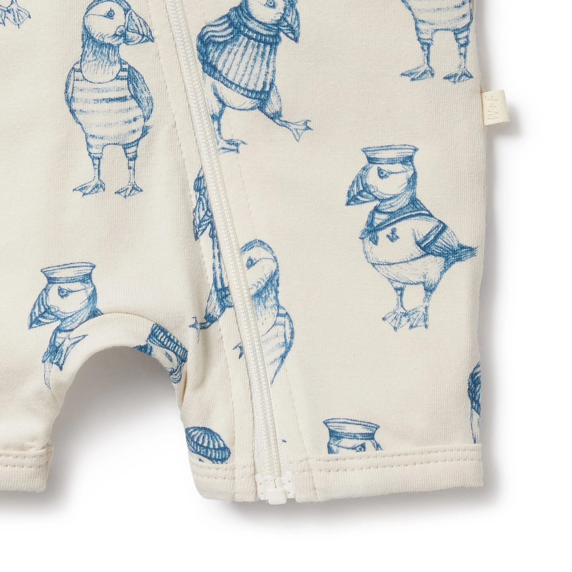 Petit Puffin Organic Boyleg Zipsuit - Image 3