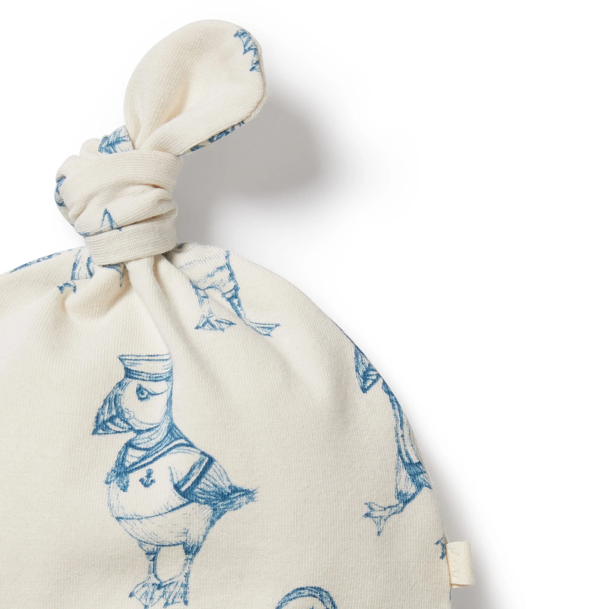 Petit Puffin Organic Knot Hat - Image 2