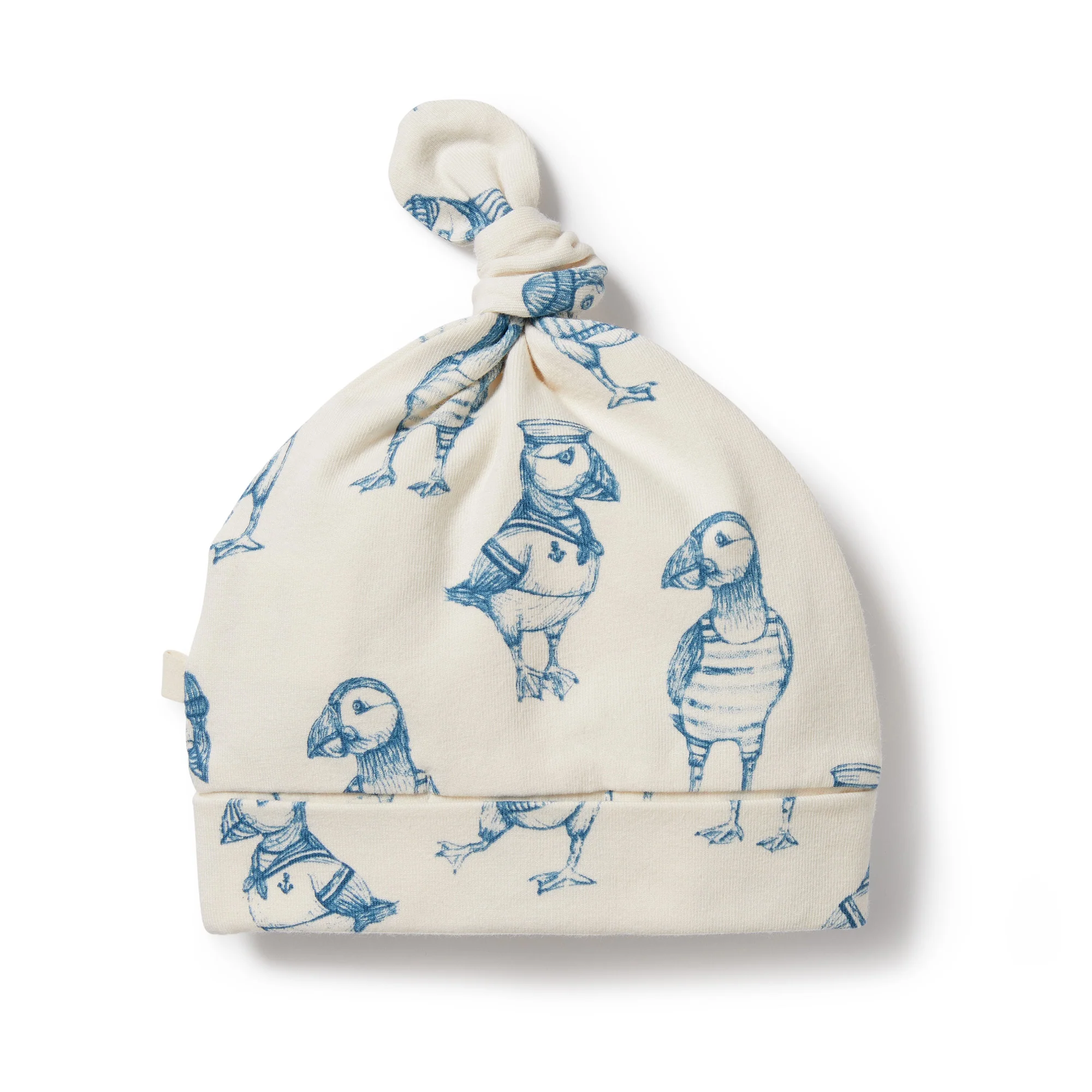 Petit Puffin Organic Knot Hat - Image 3