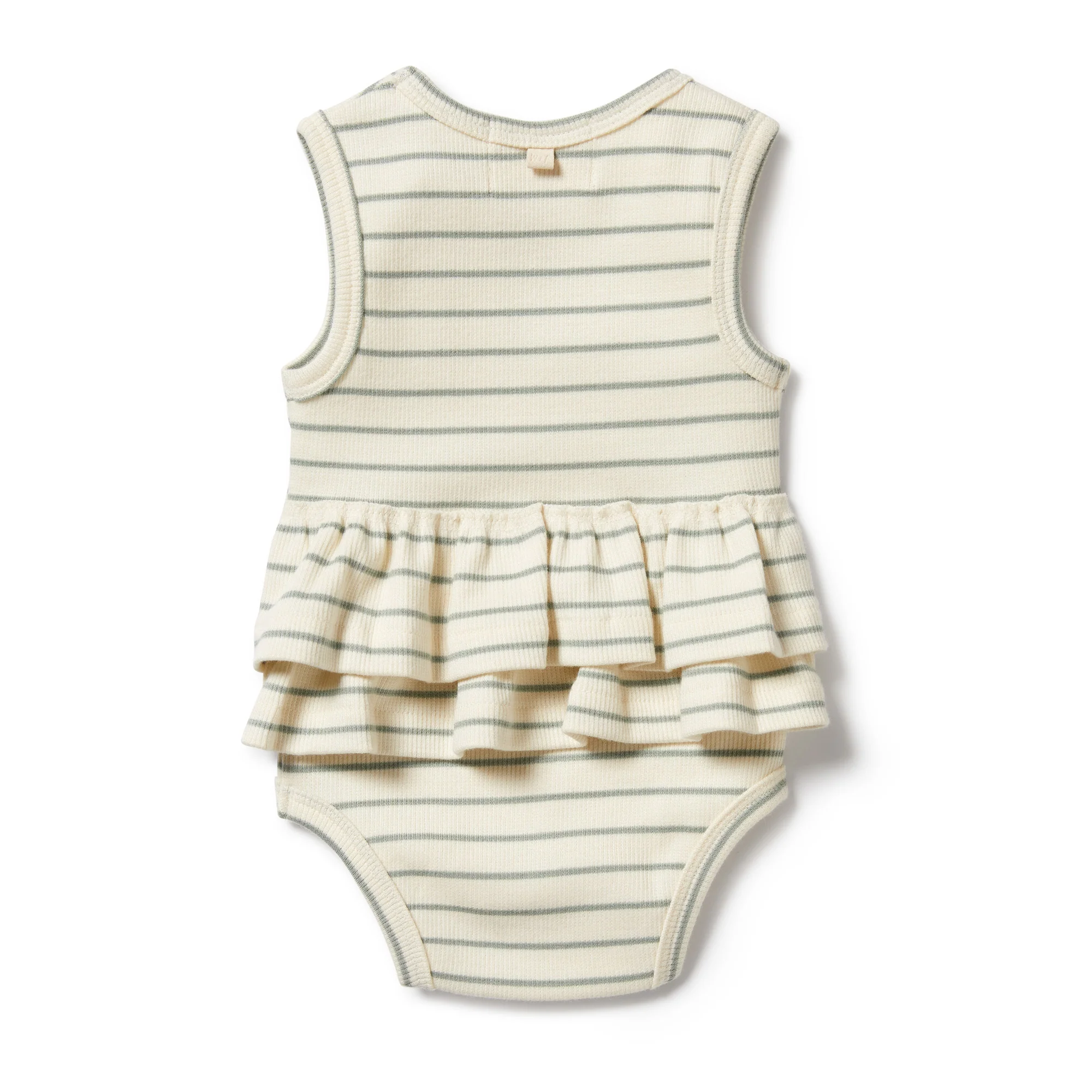 Wilson and Frenchy Petit Sage Organic Ruffle Bodysuit - Image 3