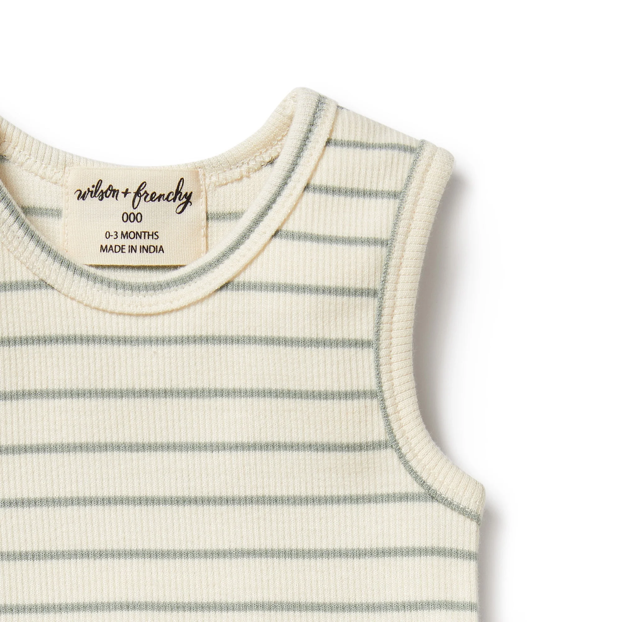 Wilson and Frenchy Petit Sage Organic Ruffle Bodysuit - Image 4