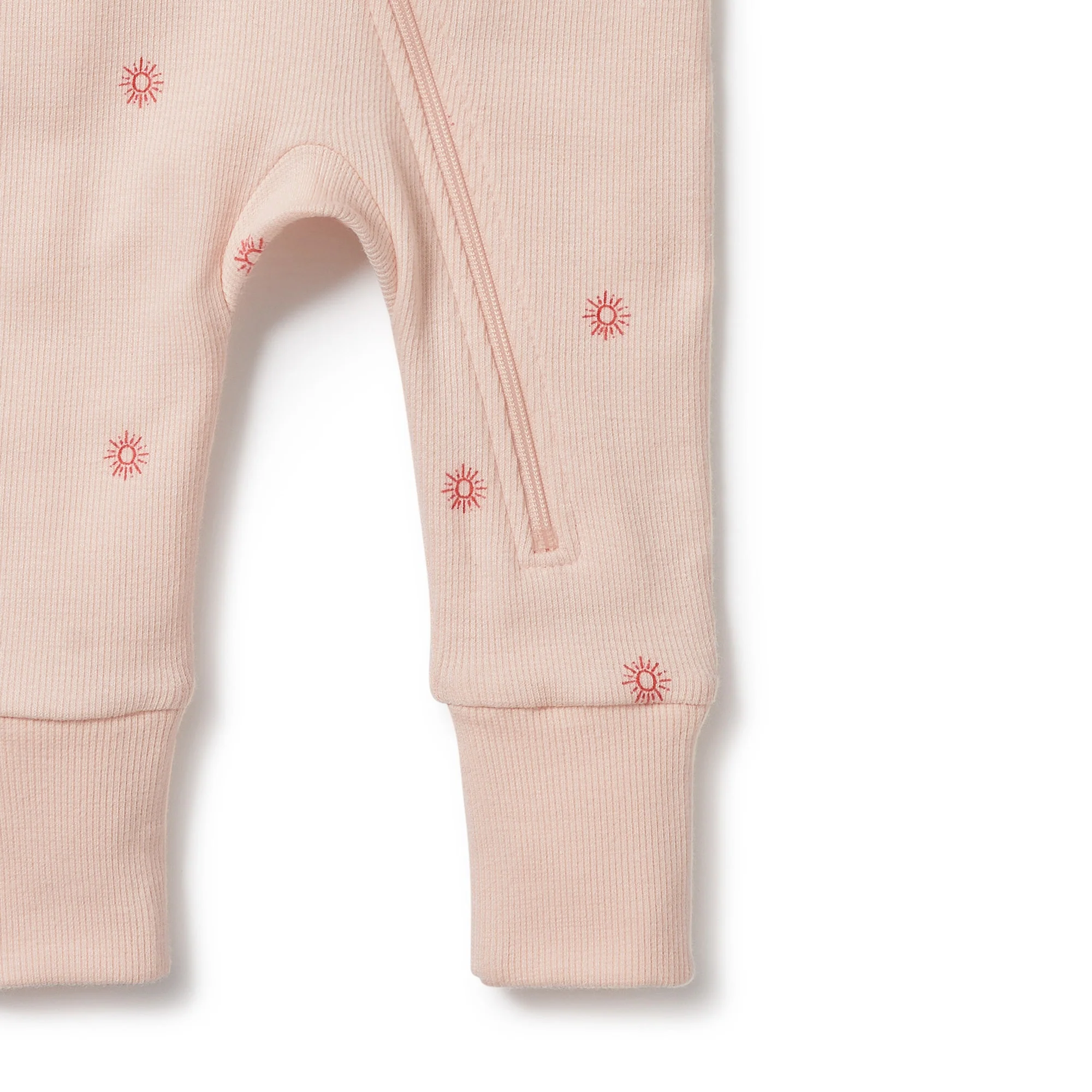 Petit Soleil Organic Zipsuit with Feet - Image 2