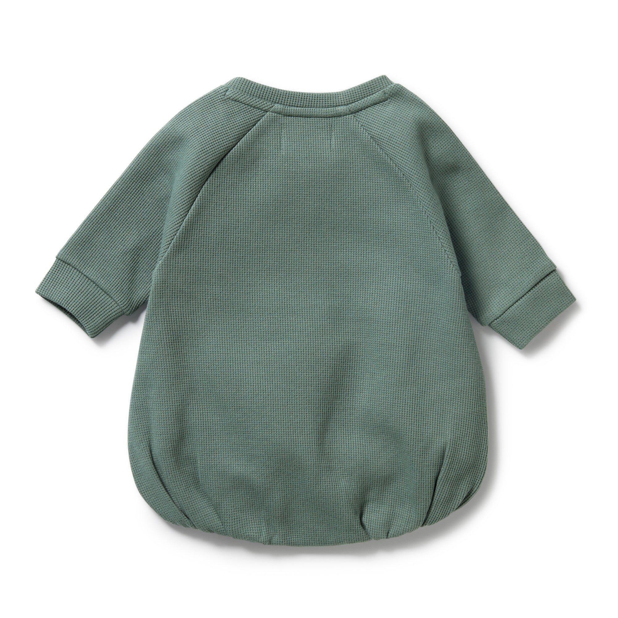 Wilson & Frenchy - Pine Green Organic Waffle Bodysuit - Image 5
