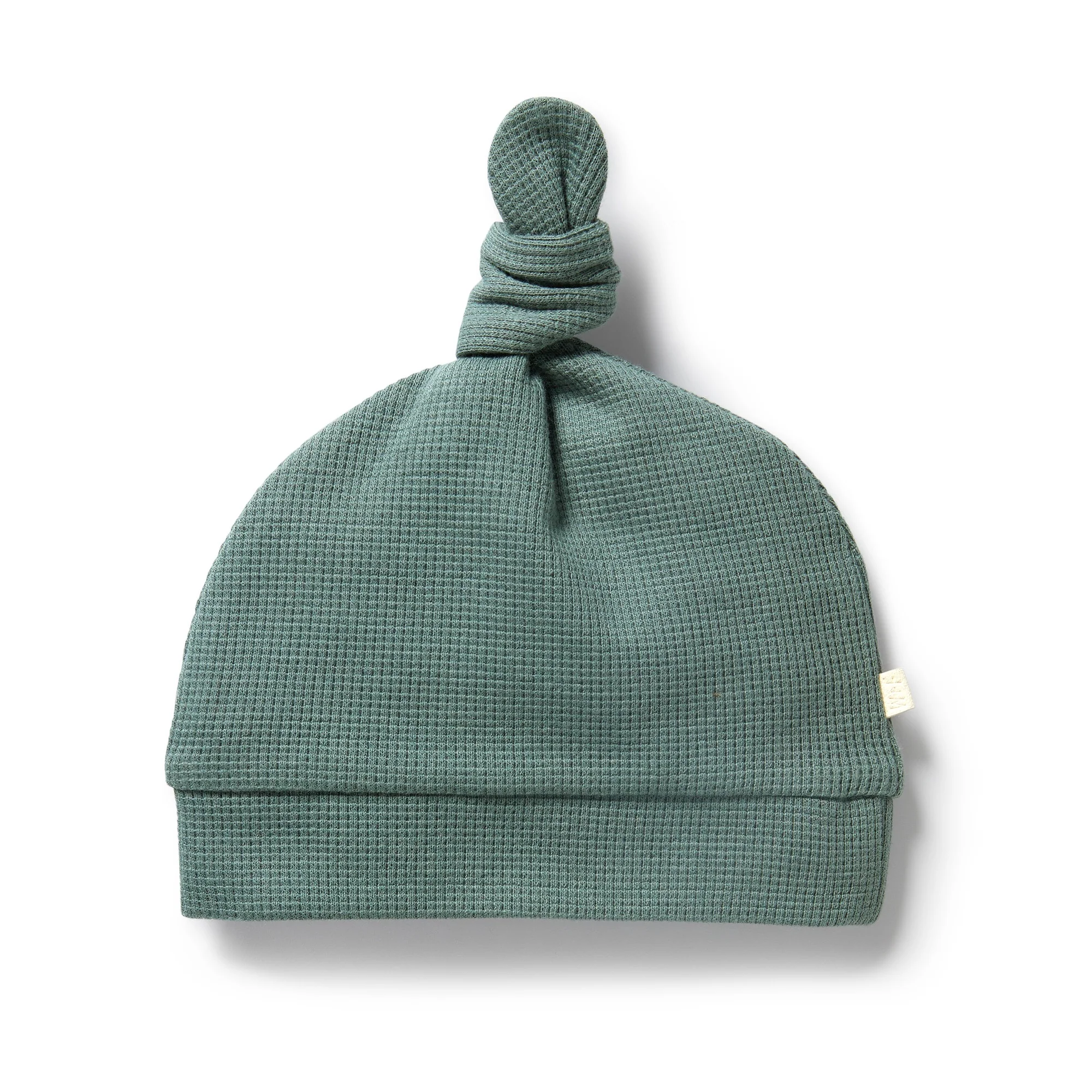 Wilson & Frenchy - Pine Green Organic Waffle Knot Hat